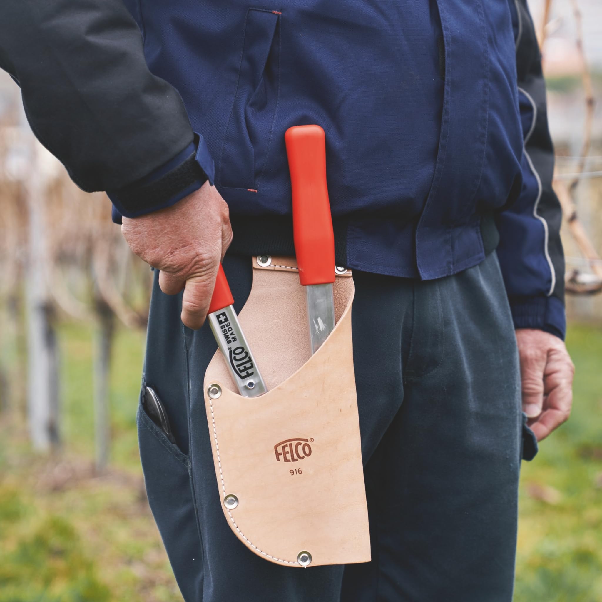 FELCO 211-40 Bypass-Astschere 400 mm, professionelle Gartenschere, Schnittdurchmesser 35 mm, Aluminiumgriffe