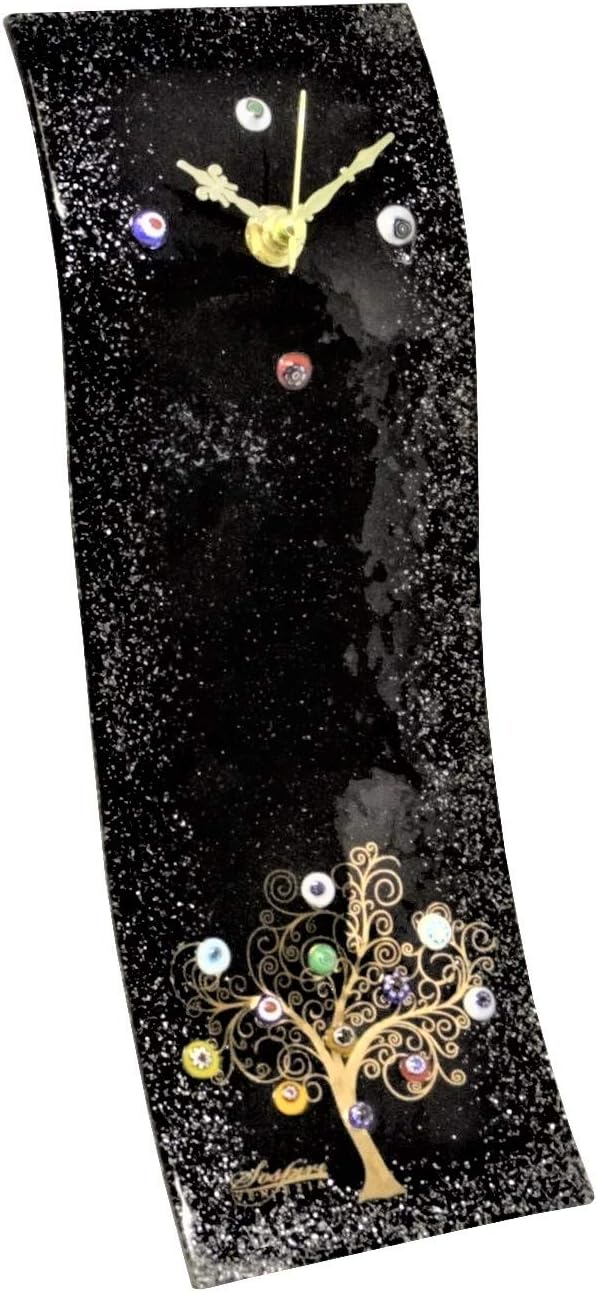 Orologio Da Tavolo Cuore In Vetro Di Murano - Meccanismo Silenzioso, Bomboniera Elegante - Foto 4