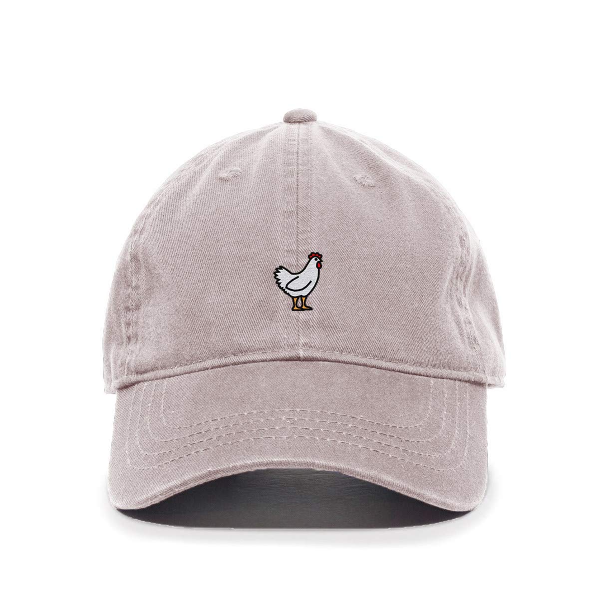 Tech Design Chicken Embroidered Baseball Cap Cotton Adjustable Dad Hat