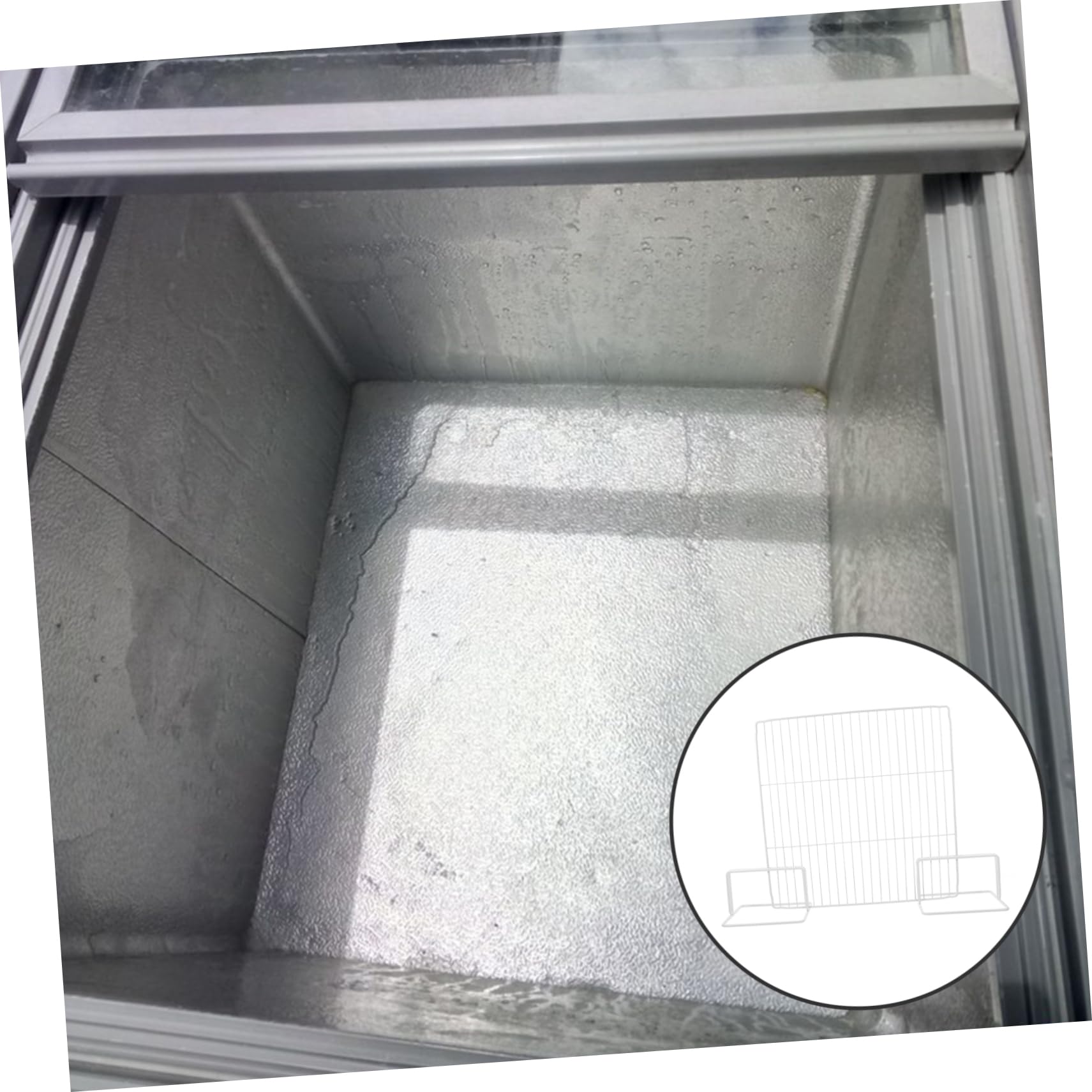 Ripiano Congelatore in Ferro Bianco per Organizzazione Interna | 1 Pezzo, per Supermercati e Freezer, Facile da Rimuovere, Flessibile e Utile per Separare Prodotti