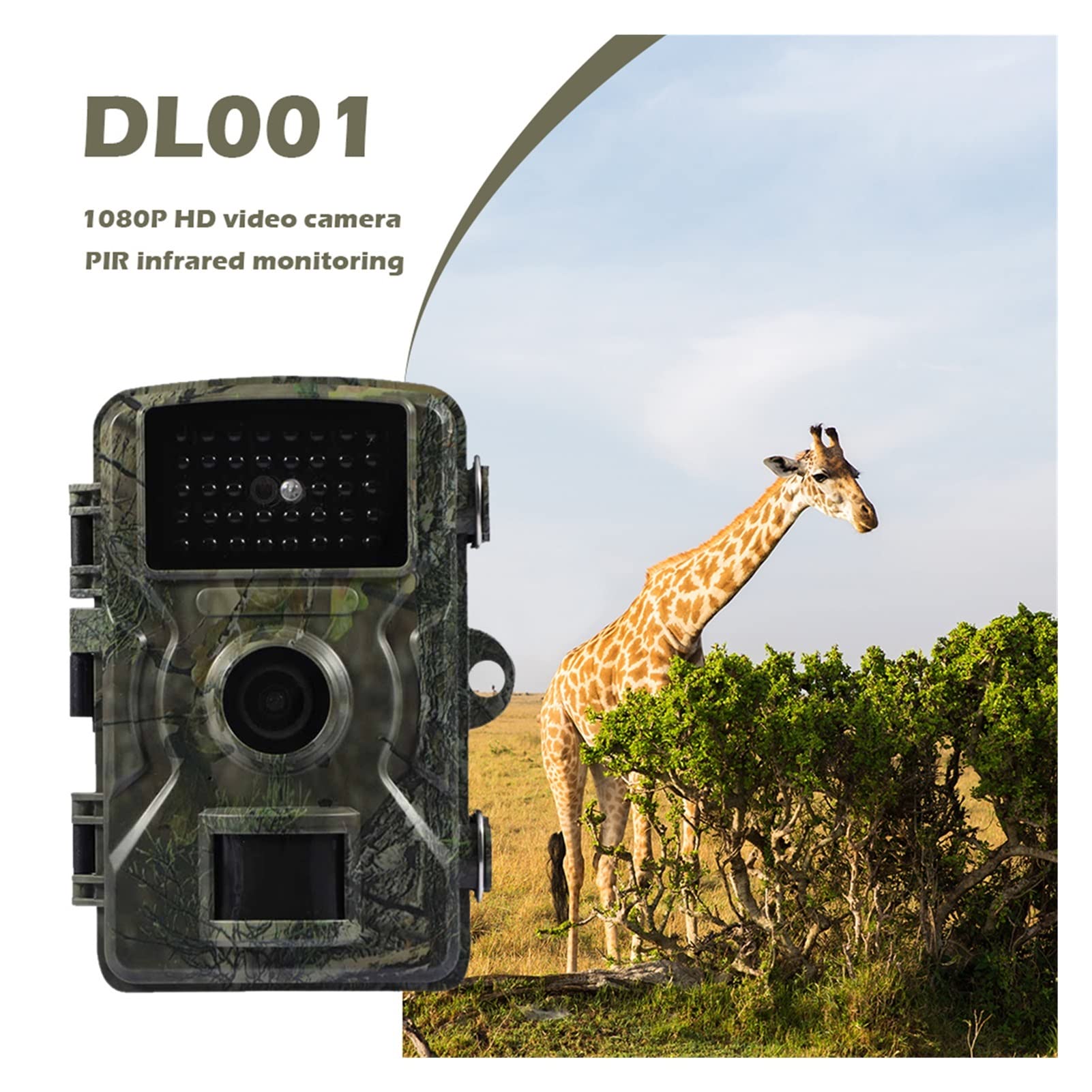 DL001. Foto di caccia della macchina fotografica della fotocamera 1 2MP 1080p 2. 6pcs 940nm Night Vision Traps Scout for accessori for visite turistiche all'aperto con il movimento della visione nottu