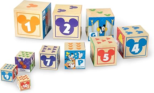 Miniatura 6 de Melissa & Doug Disney Mickey Mouse ABC-123 Bloques de anidación y apilamiento