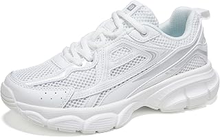 BAASPLOA Women's Chunky Fashion Sneakers Casual Sports Shoes Mesh Breathable Athletic Gym Workout Tennis Shoe Platform Thick Walking Shoes