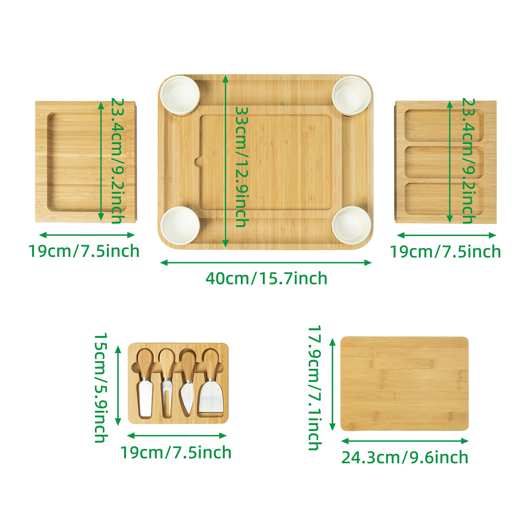 drmvalg Charcuterie Board Käsetablett, Einweihungsgeschenk für neues Zuhause