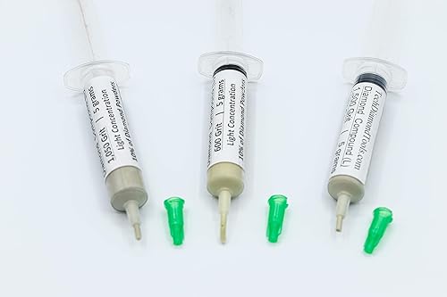 Vista 153 de TechDiamondTools Kit de 3 pasta de pulido compuesto de pulido de diamante fabricado en Estados Unidos 14000 100000 200000 grano para mármol vidrio