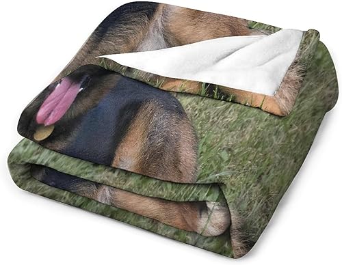 Miniatura 3 de Manta  Manta de pastor alemán, manta de franela suave para cama y sofá (30 x 40 pulgadas)