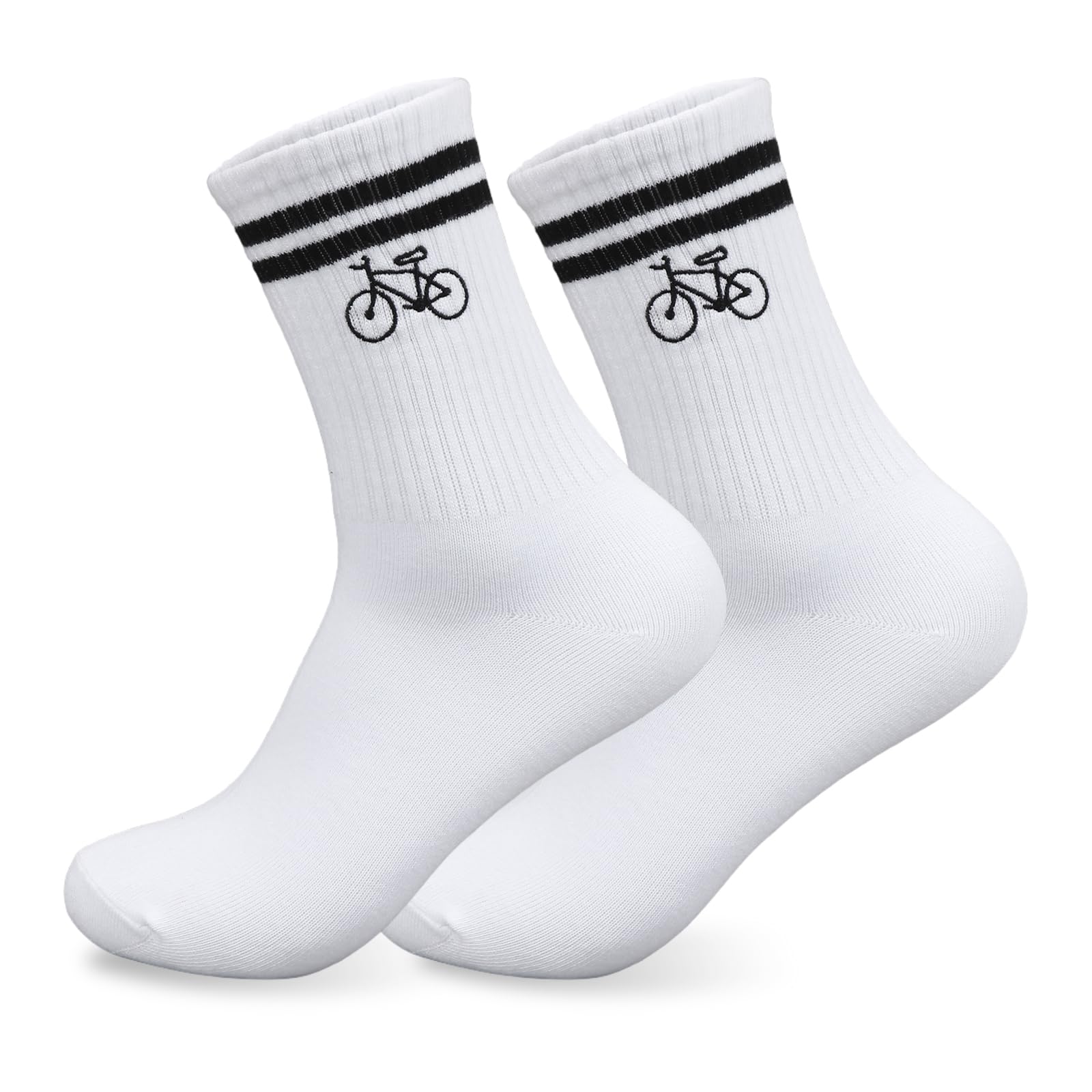 HUKUMA Rennrad Socken,35-46 Fahrradsocken Herren,Fahrrad Geschenk für Herren Damen,Rennrad Zubehör,Fahrradfahrer Tennissocken Accessoires,Lustiges Geschenk für Geburtstag Männer und Frauen