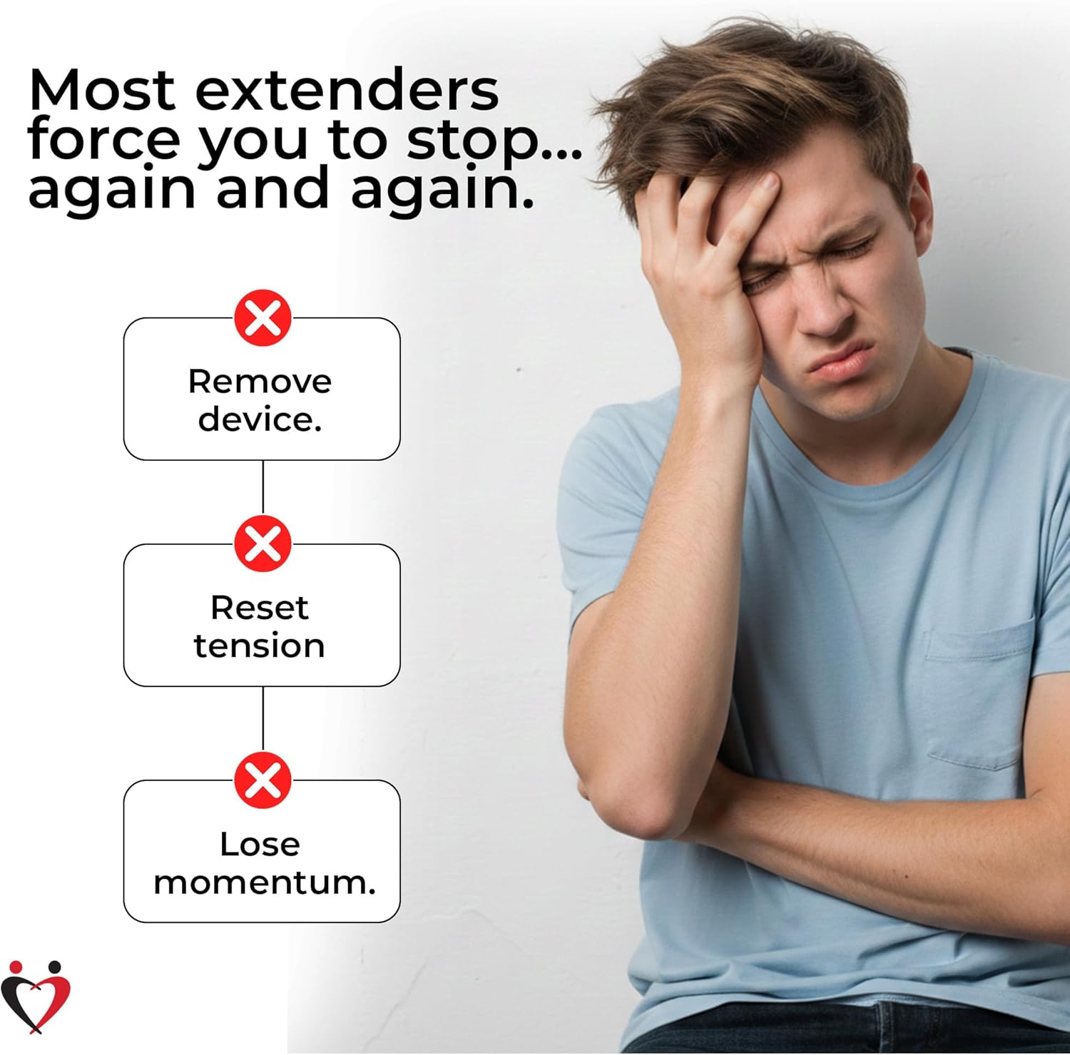 LeLuv Slider Penis Extender - Regular Deluxe Kit Discreet Daily Wear Adjustable Penis Stretcher with Threaded Tension Rods, Penis Sleeves, and Silicone Straps - Penis Stretching Device - Black & Gold