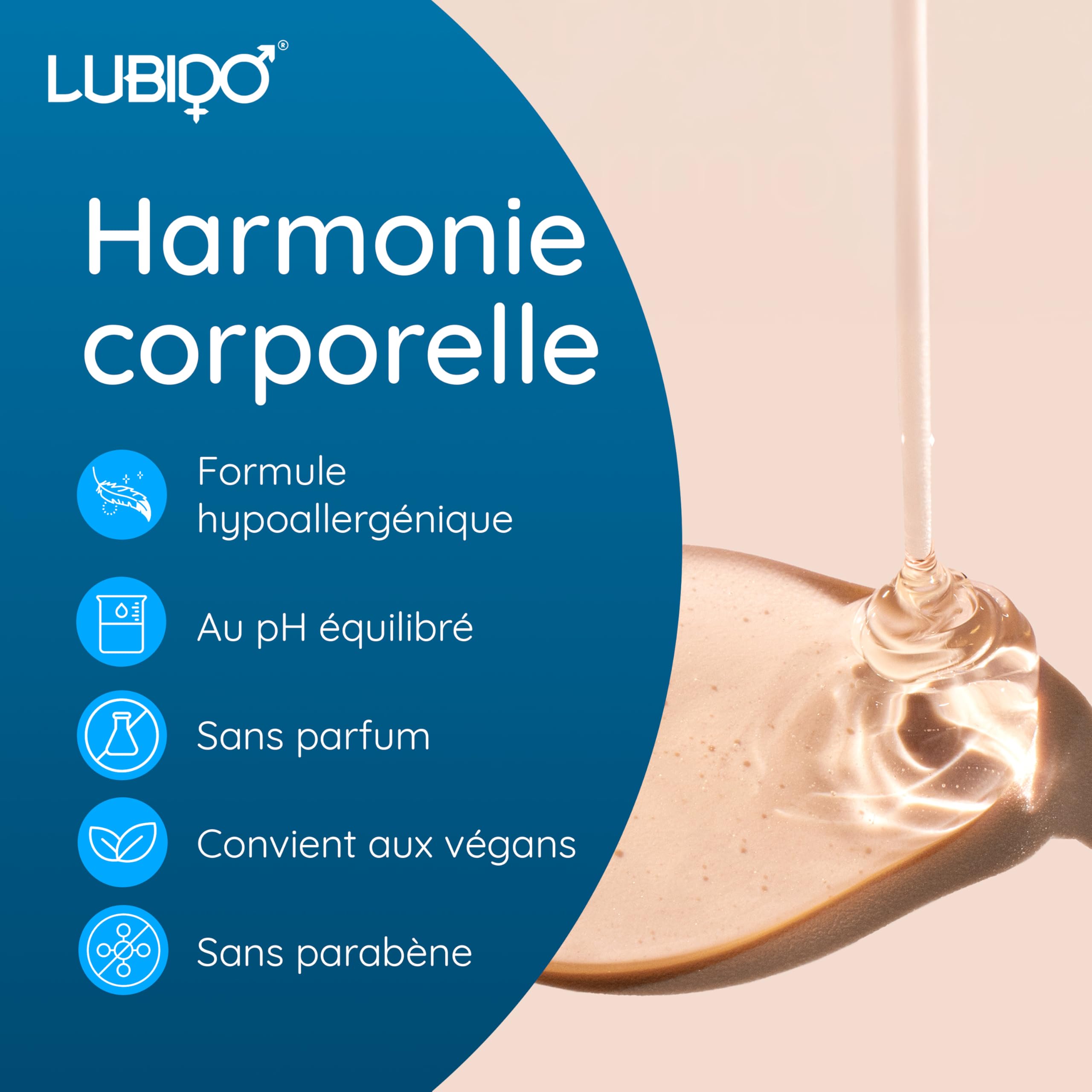 Lubido Gel Lubrifiant Intime Original à Base d'Eau Sans Paraben - 250ml (Pack of 3)