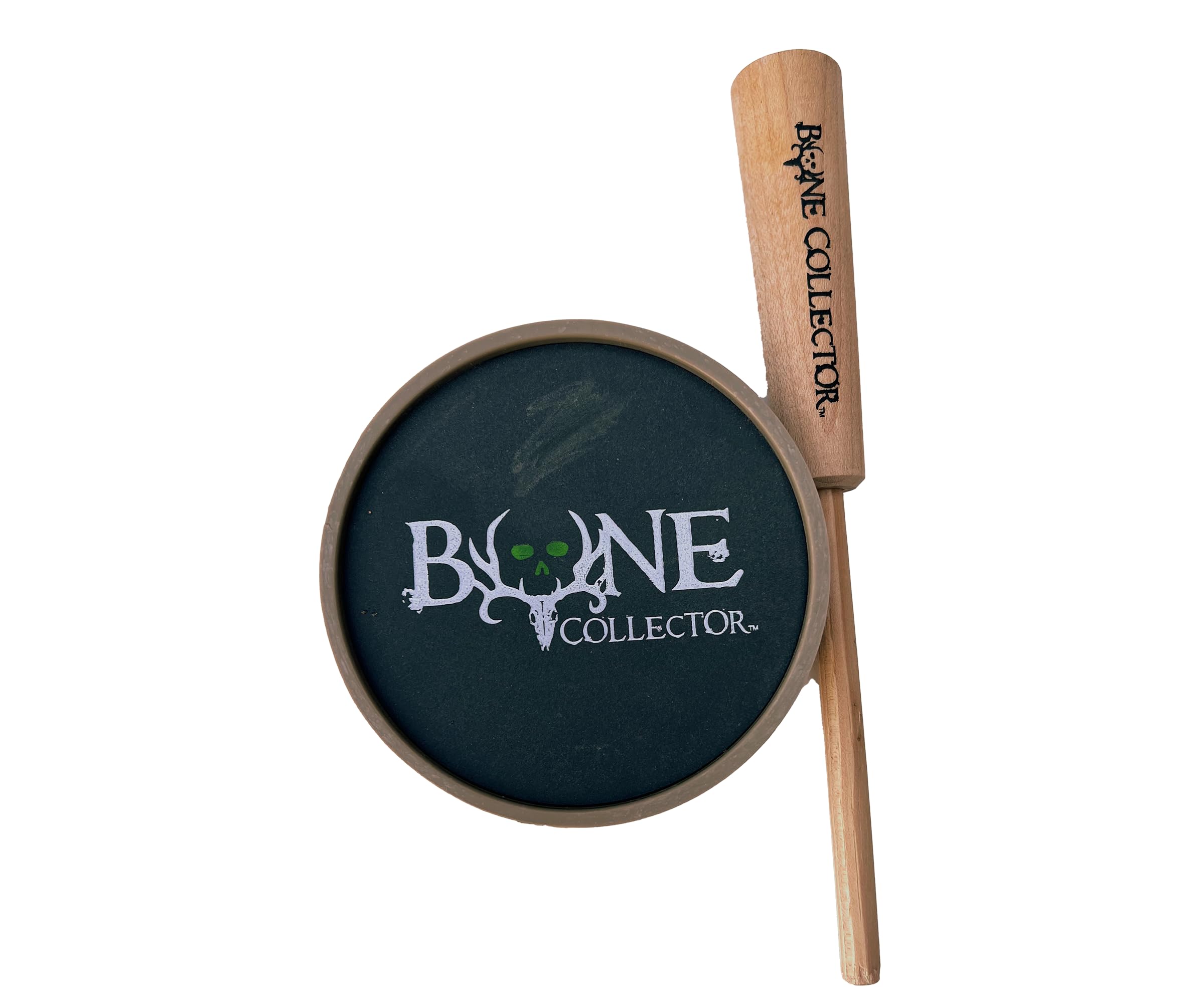Bone Collector The Game Calls Light's Out Slate Pot Call for Turkey Hunting, Pennsylvania Slate Surface, Hardwood Striker, USA-Made, Mellow Tones