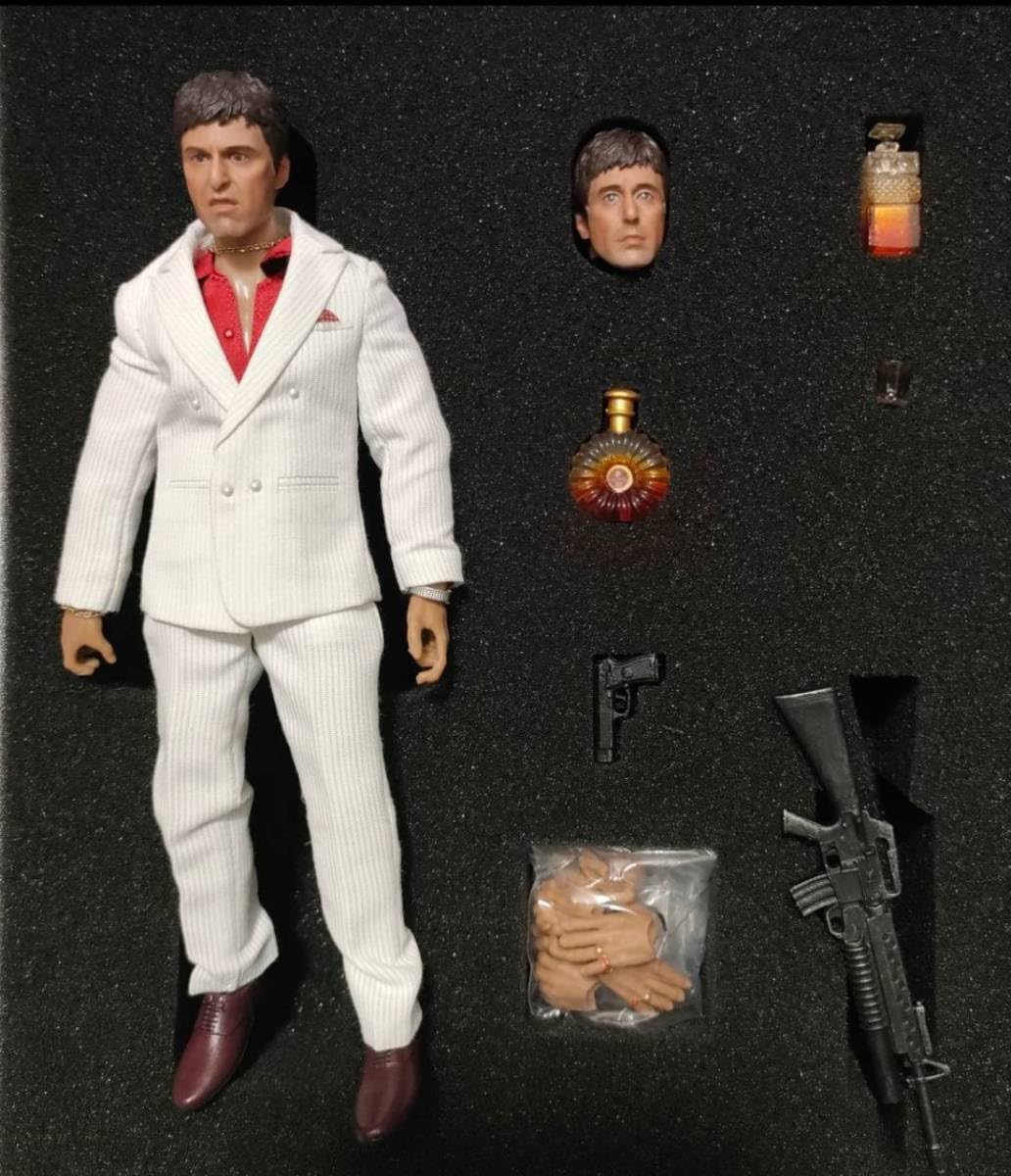 Amazon.co.jp: 1/12 スカーフェイス アクションフィギュア デラックス 