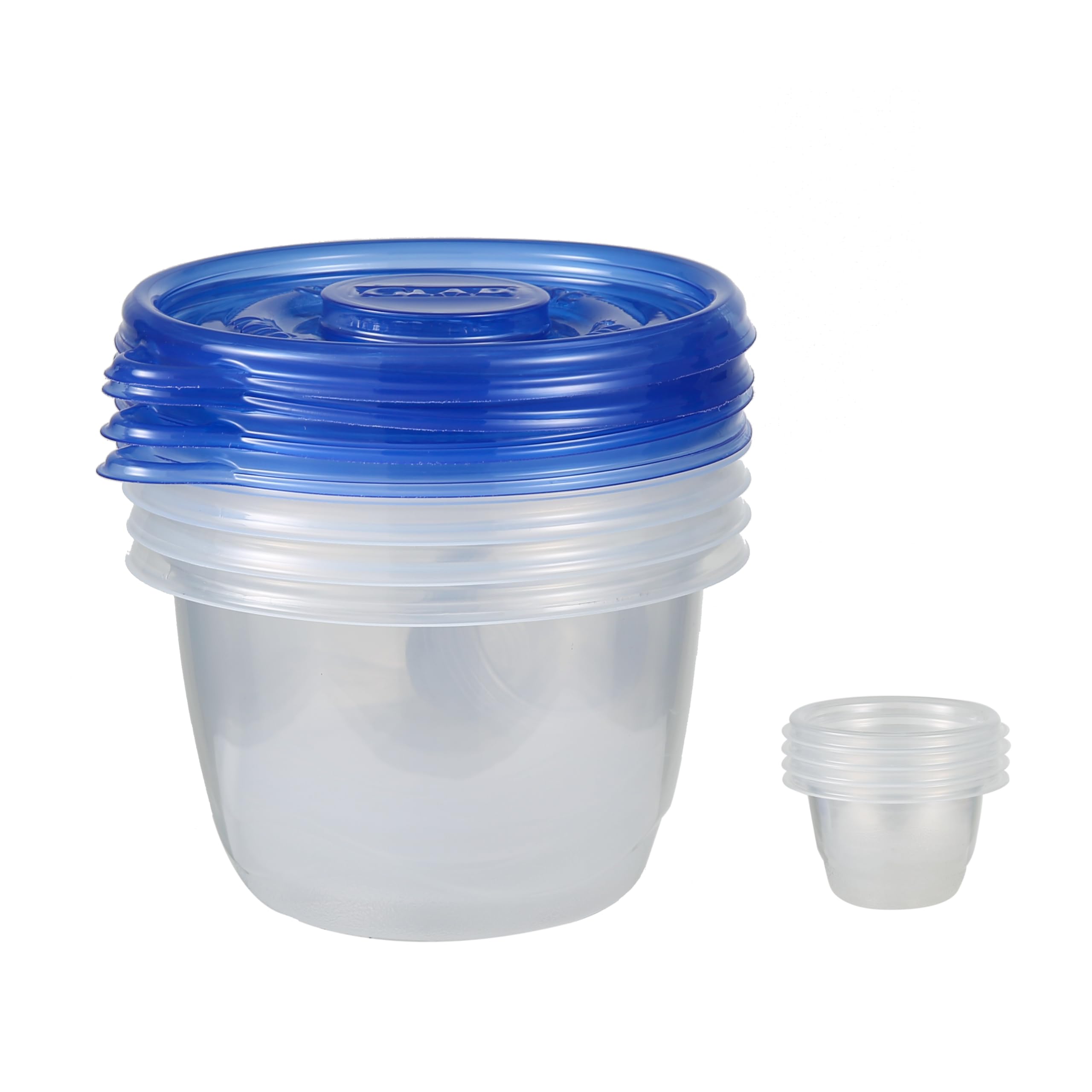 Glad Ware To Go Lot de 4 boîtes de conservation pour déjeuner rondes moyennes pouvant contenir 946 ml de nourriture, lot de 6