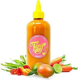 Mango Tango – Sweet & Spicy Mango Hot Sauce – Tropical Flavor with Heat – Vegan, Gluten-Free, Small Batch – 8 oz Squeeze Bottle