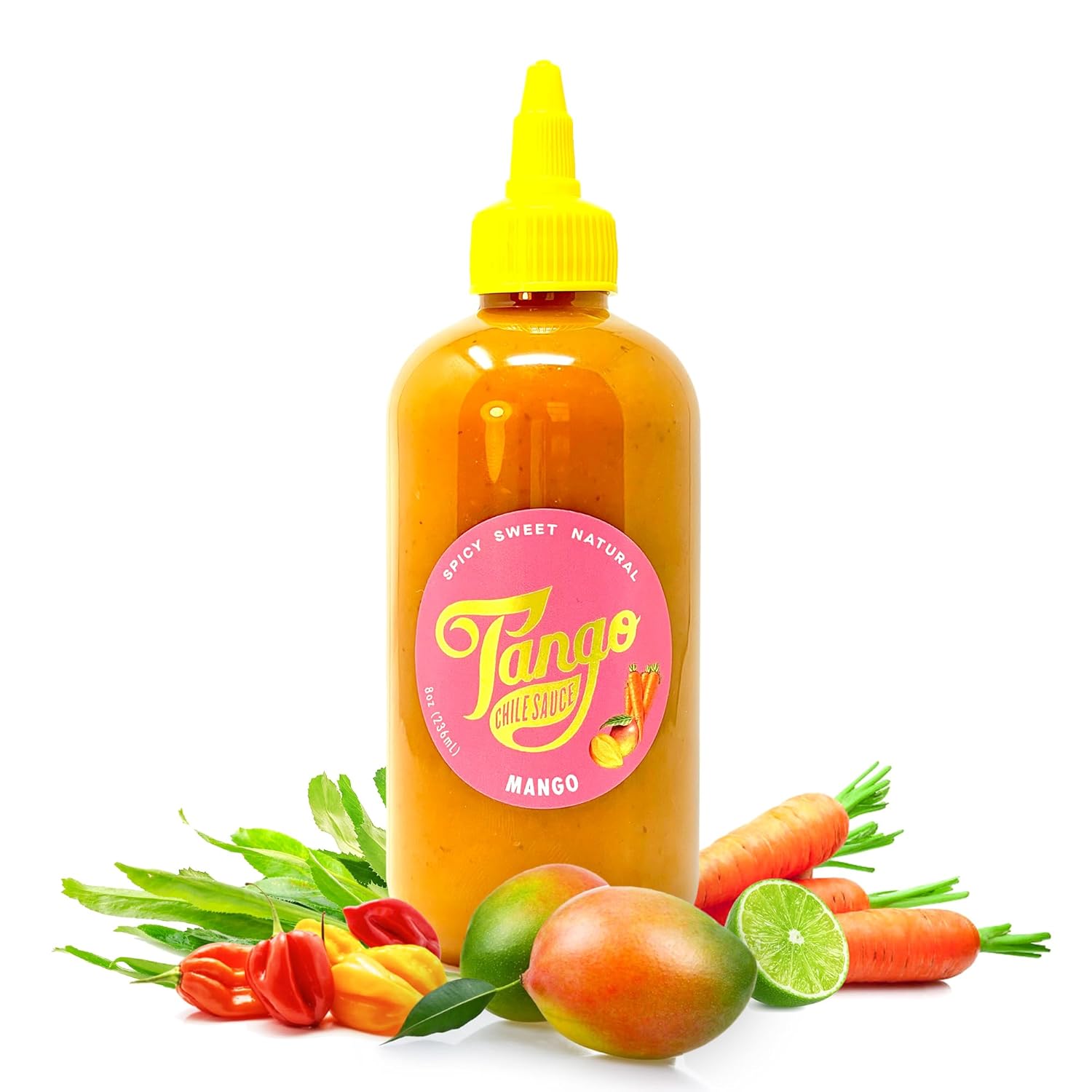 Truffle Tango 2-Pack – Gourmet Black Truffle – Carrot-Based Hot Sauce – Vegan, Gluten-Free, Small Batch – Two 8 oz Bottles