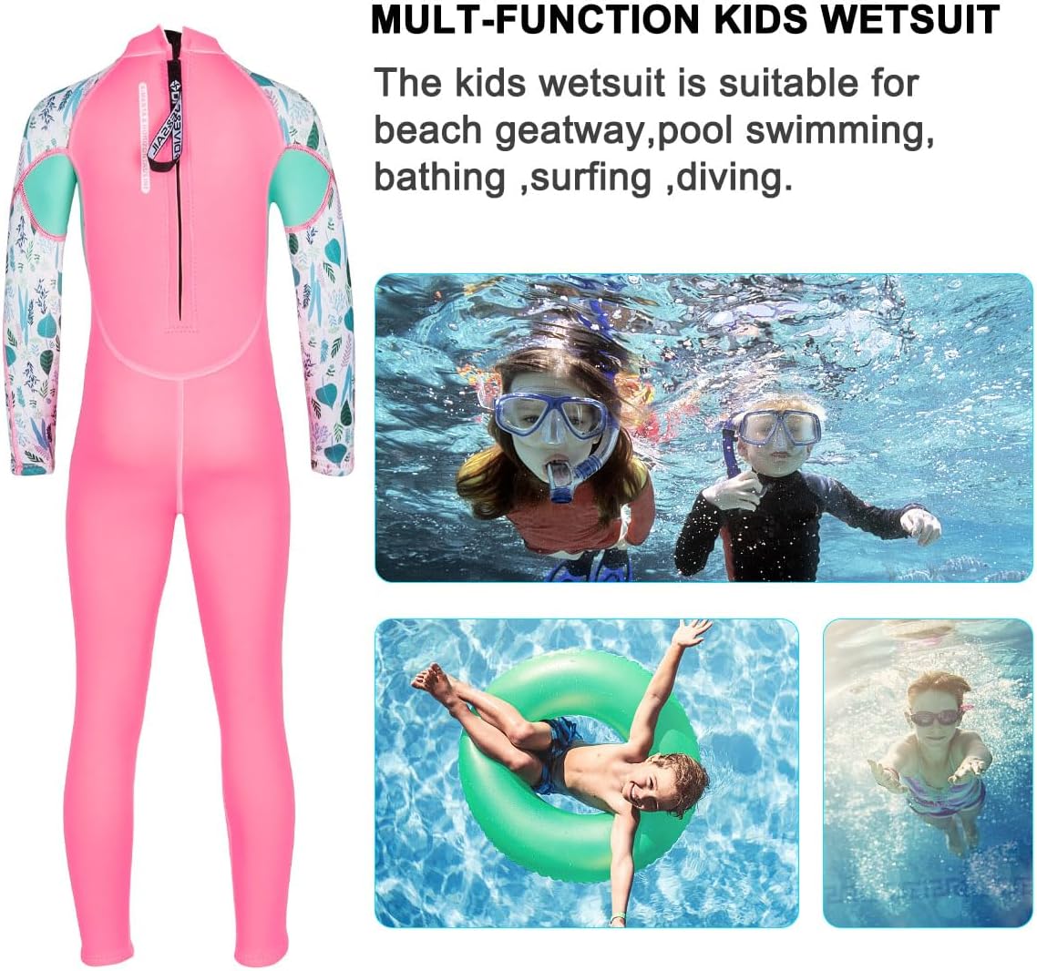 Wetsuit Kids Full Suits 2.5mm Neoprene Wet Suit UV Protection Keep Warm Long Sleeve Wetsuits for Swimming Diving Scuba