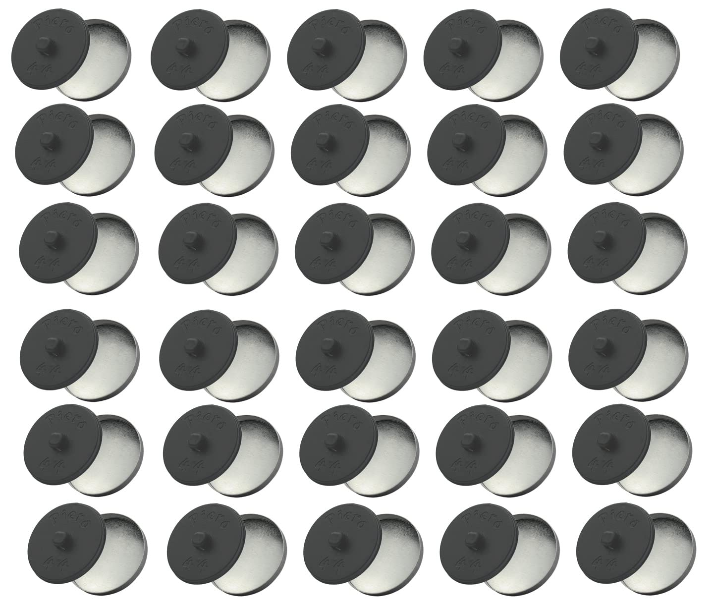 Knopfrohlinge Weiß 32er/20,5mm - Zum Beziehen Mit Stoff & Leder