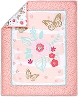 Vista 2 de The Peanutshell Juego de ropa de cama para cuna de bebé de 3 piezas para niñas, juego de cama para recién nacidos, bebés y niños pequeños