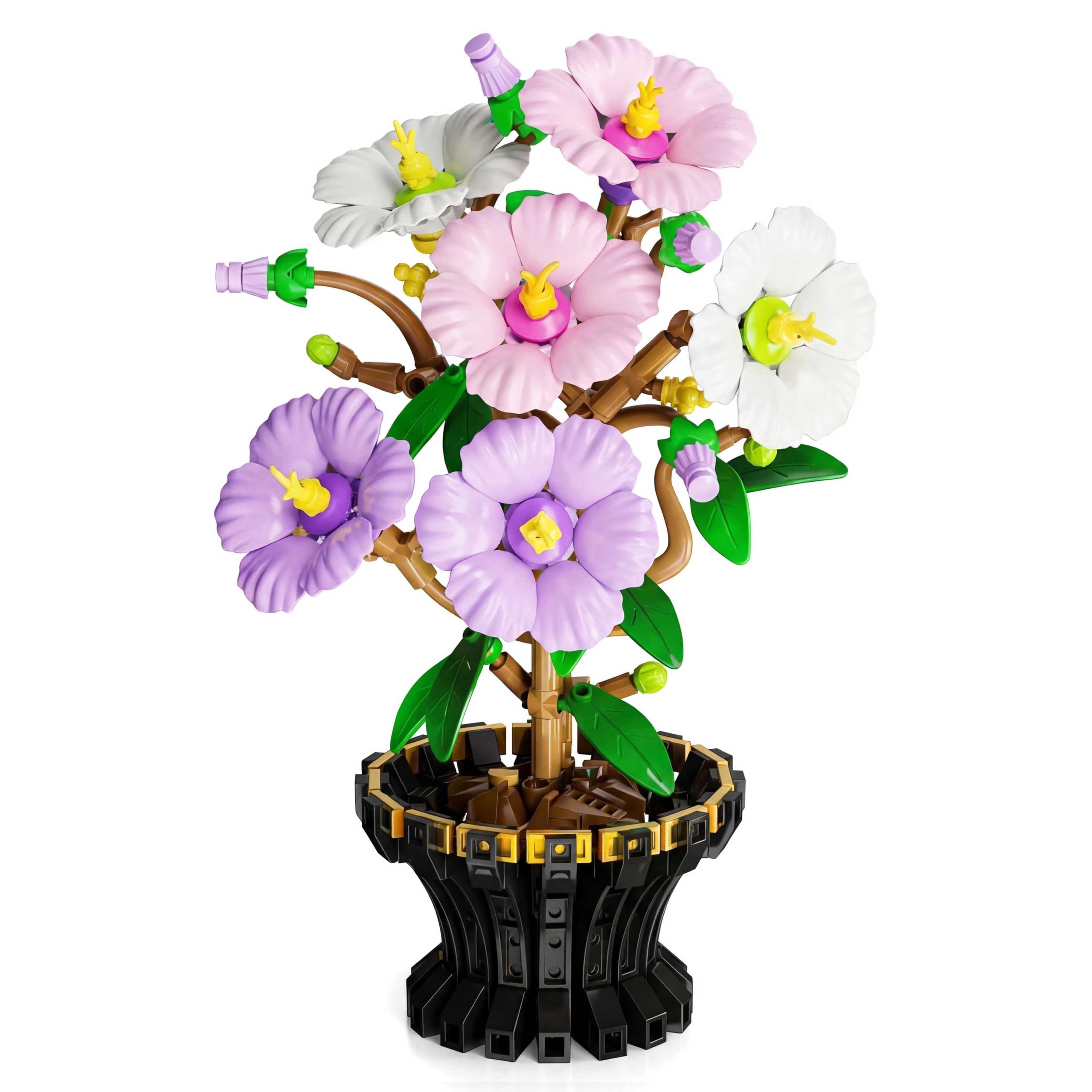 Botanical Hibiscus Flower Building Set for Adults-503 PCS