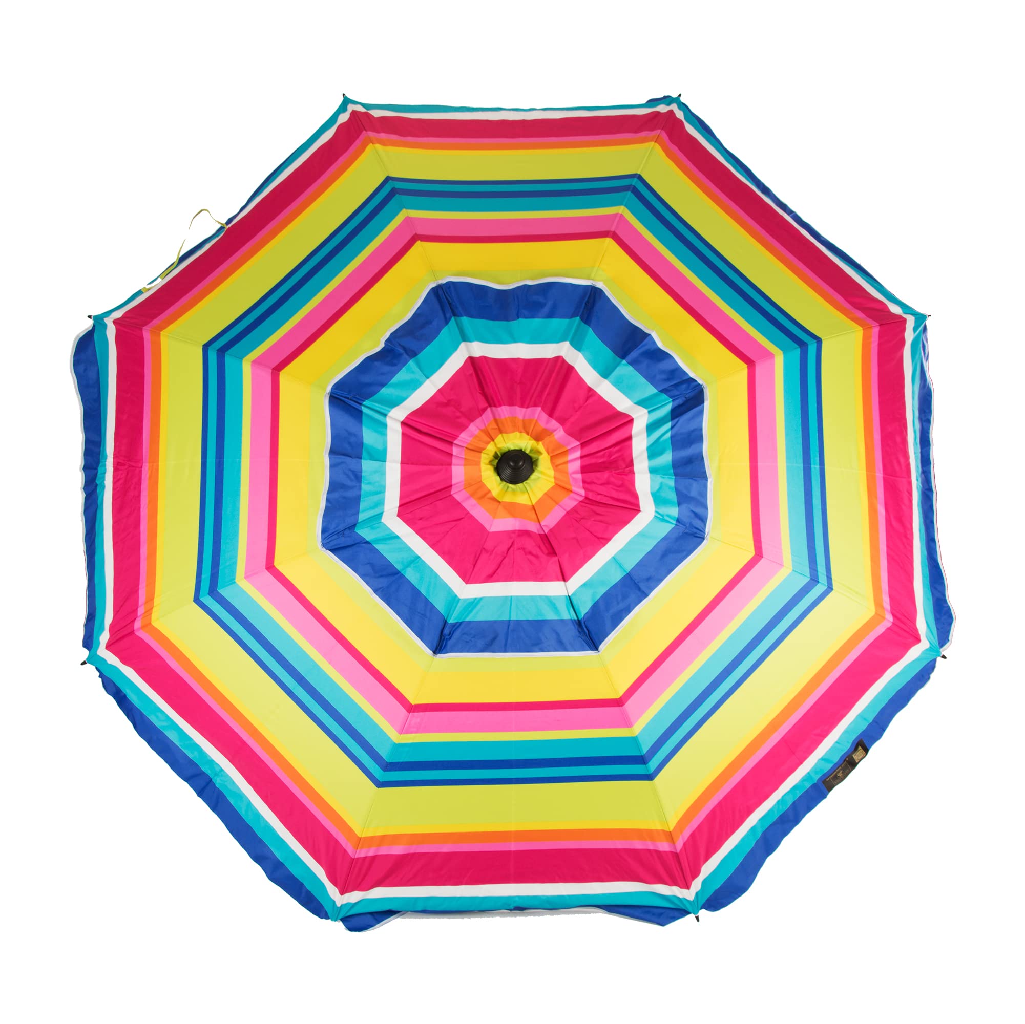 CREVICOSTA QUALITY MARK MARCAS DE CALIDAD - Sombrilla 220 cm con Espiral y Poste de Recorrido Total. Protección total contra los Rayos UV. 8 Varillas