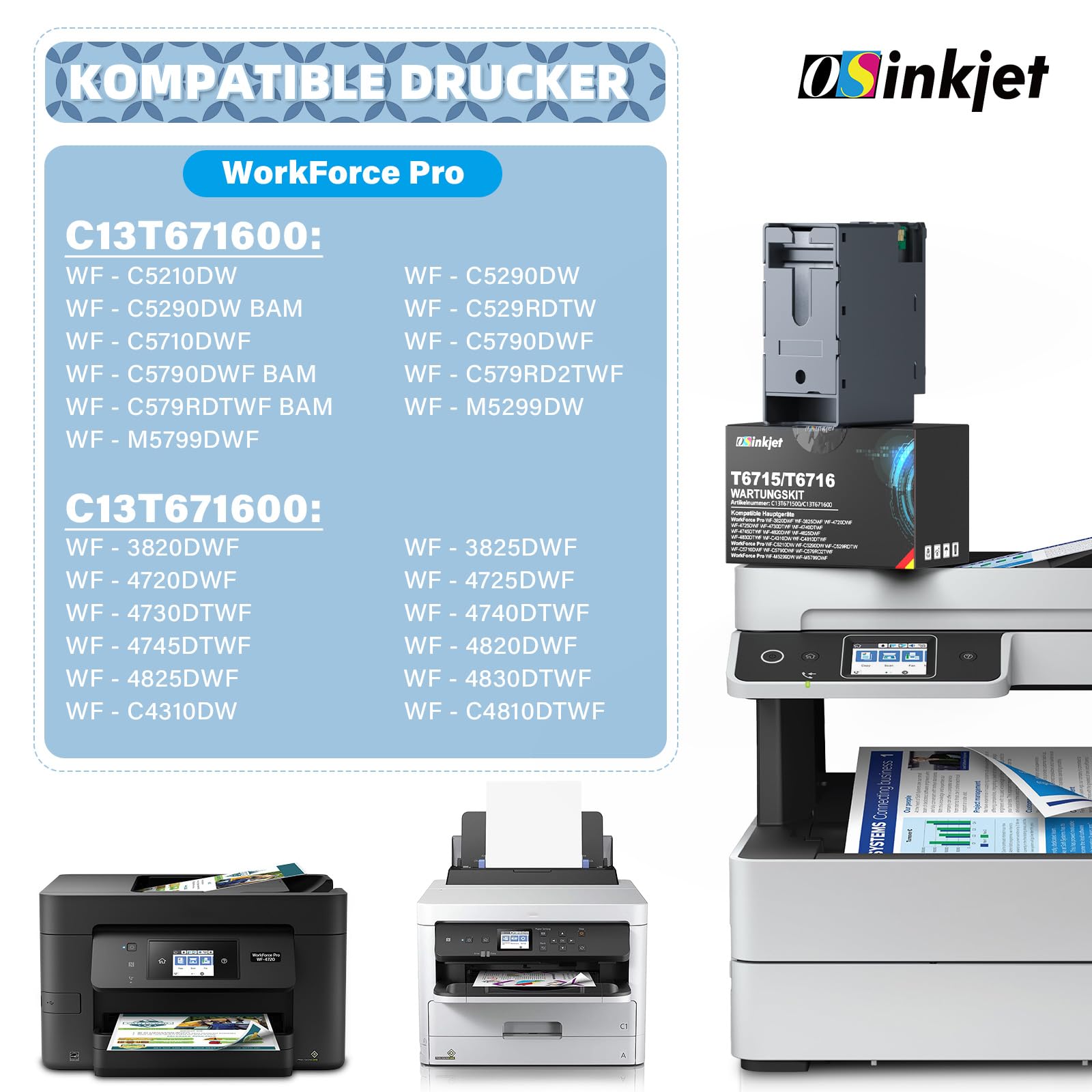 T6715 T6716 Tintenwartungsbox Kompatibel Mit Epson  Produktbild-Vorschau 4