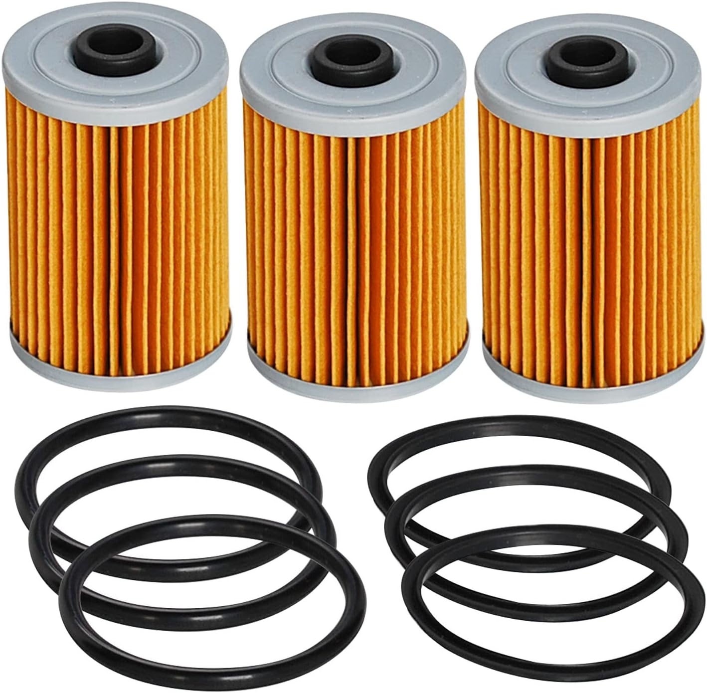 HIFROM (Pack of 3) Fuel Filter Element with O-rings Compatible with Mercury Marine Mercruiser Engines with Gen III 3 Fuel Cooler 35-8M0093688 866171A1 8M0093688 35-892665