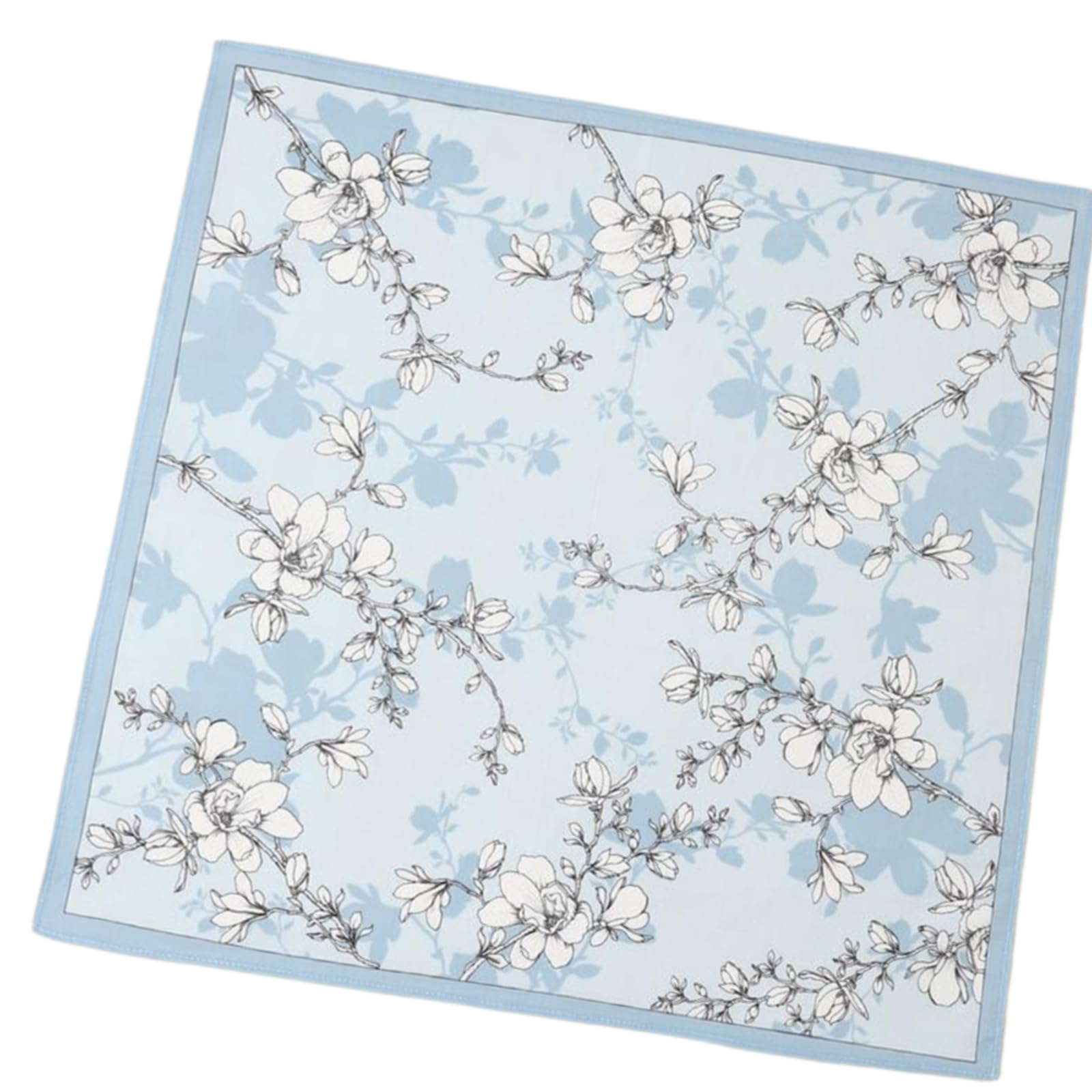 YPBEW 1PC Women Florals Handkerchiefs Pocket Hankies Cotton Bandana Wedding Party for Girl Soft Handkerchief for Women