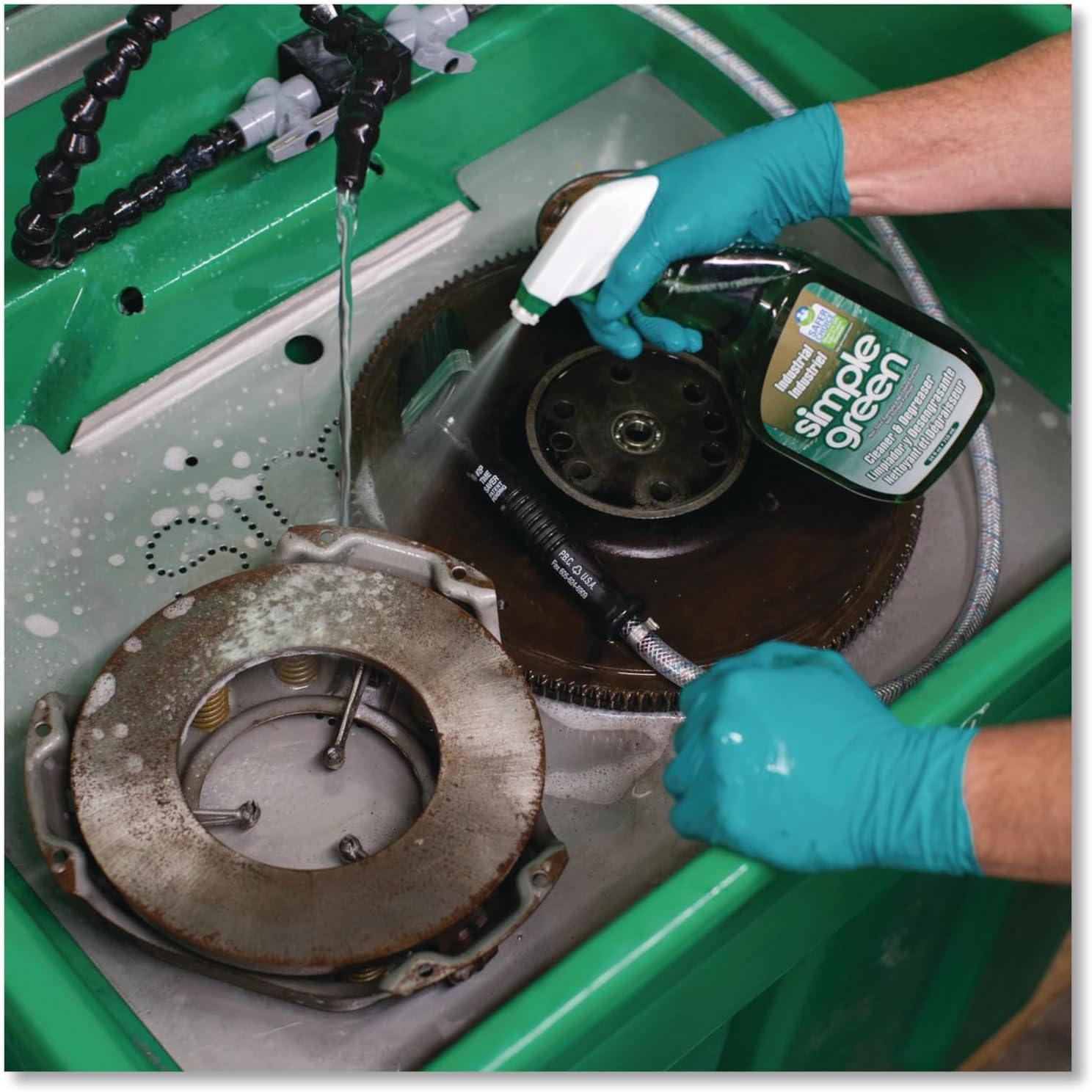 Simple Industrial Degreaser Cleaner, Concentrated, 24 Fl Oz bundled with Micro Fiber Cloth