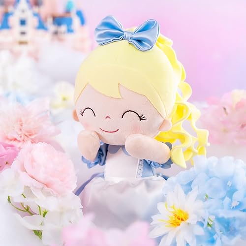 Miniatura 3 de Gloveleya Muñecas de princesa para niñas, juguete para el primer bebé, regalo de felpa suave, muñeca de princesa Manor Alice Blue de 16 pulgadas