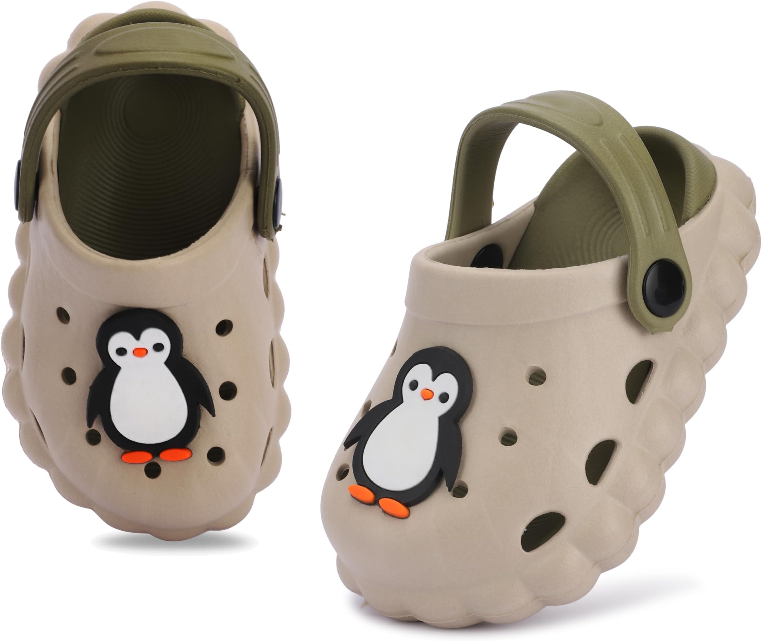 GLJ Monkey Design Kids Clog Shoes – Comfortable Indoor and Outdoor Sandals for Boys & Girls 8100