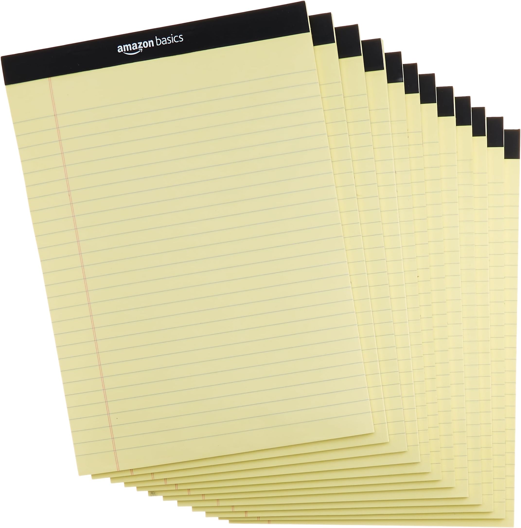 amazon basics Wide Ruled Legal Pad - 8-1/2 X 11-3/4 Inch, 50 Sheets ...