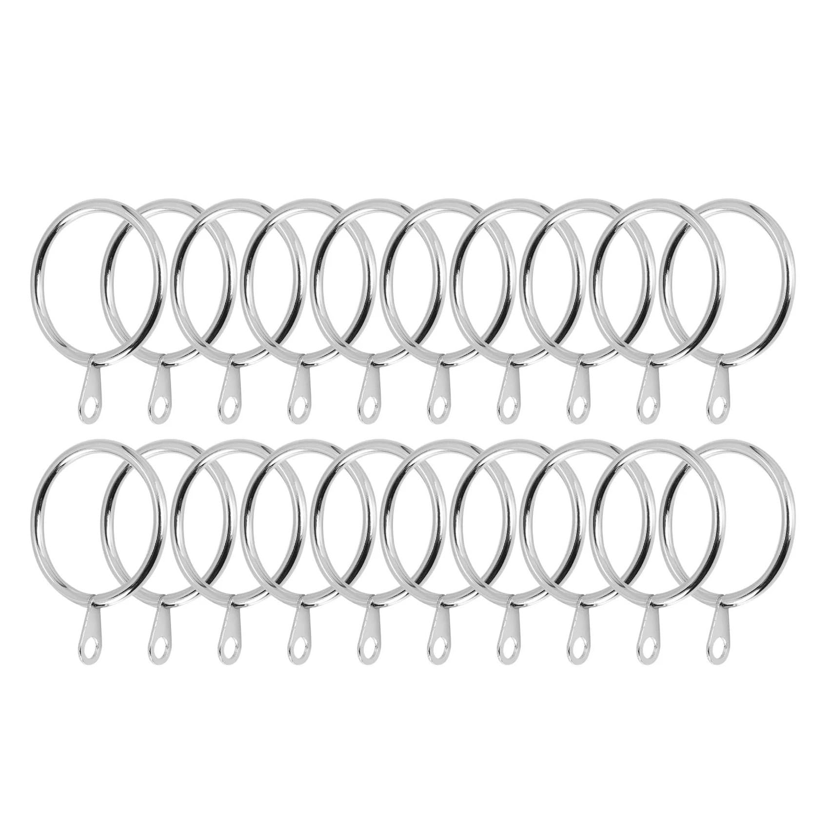 Anillas de metal para cortinas 32mm ojales plateados deslizantes de postes
