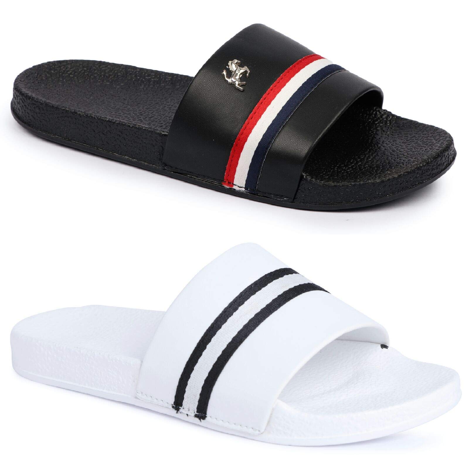 pery-pao Men's Combo Pack of 2 Flip-Flops Multicolour-picture-14