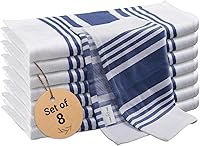 Vista 22 de Juego de paños de cocina de algodón Urban Villa de 8 piezas, paño de cocina de waffle 30x30 cm, paños de cocina altamente absorbentes y suaves