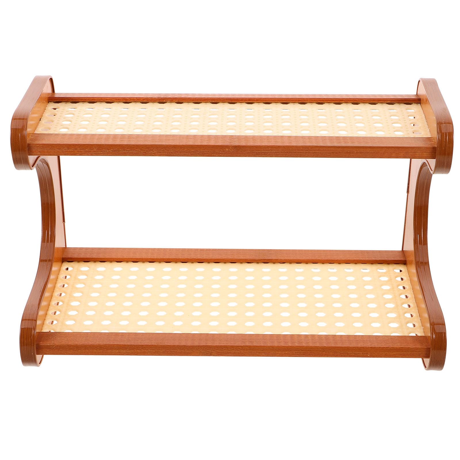 Organisateur bureau MDF 2 niveaux et étagère de table multifonction pour rangement