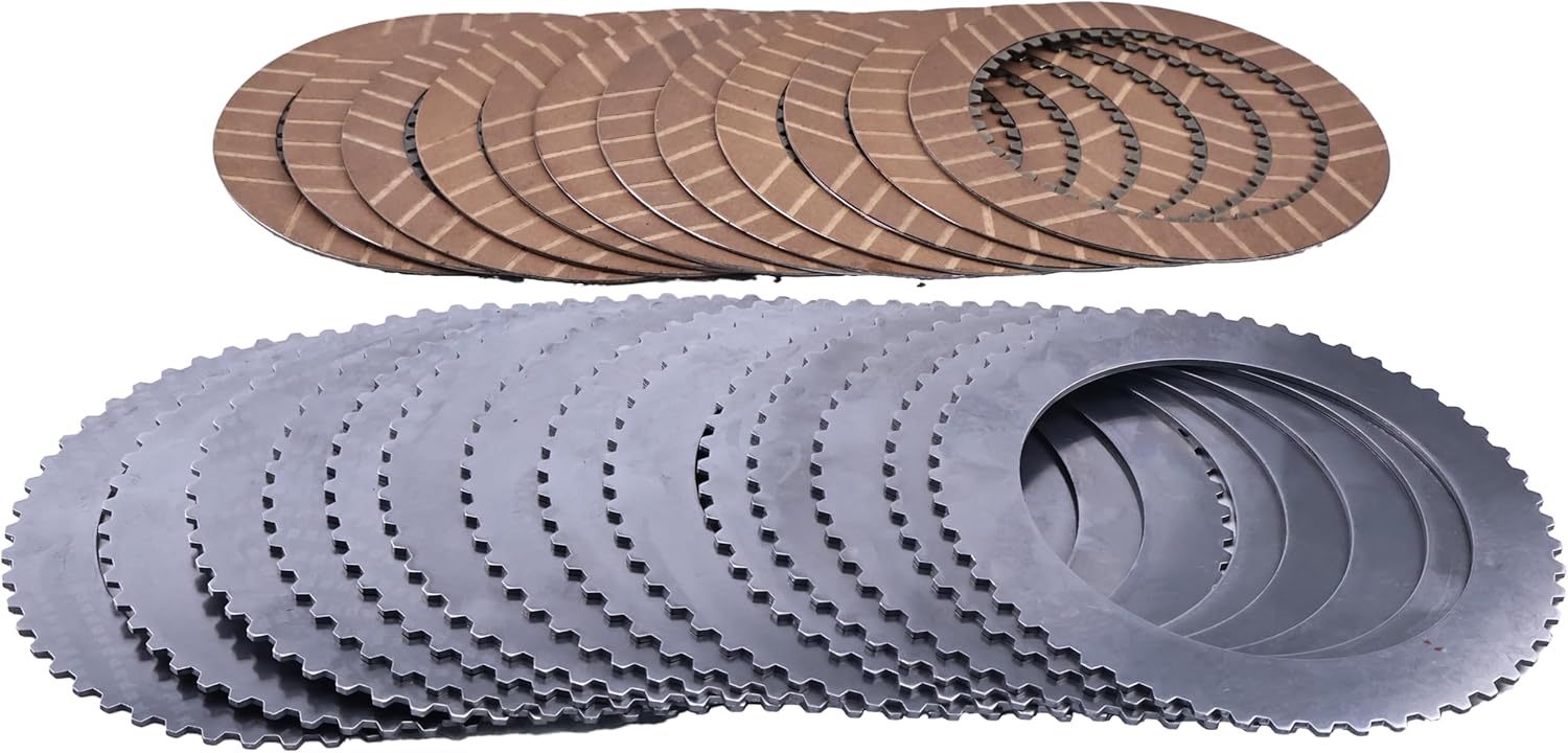 12X Transmission Friction Plates & 14X Counter Plates 445/03205 445/12307 44512307 44503205 Compatible With JCB Backhoe 1400B 1550B 1600B 1700B 214 215 216 217 3C 3CX 3D