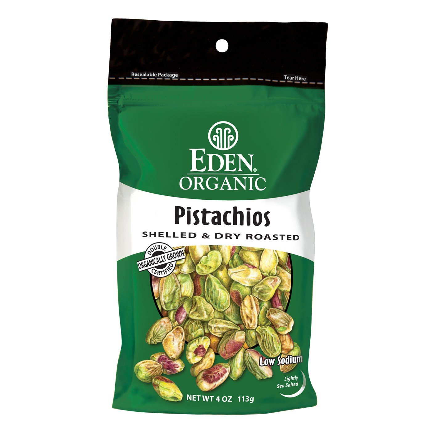 EDEN Pistachios, 4 -Ounce Pouches (Pack of 3)