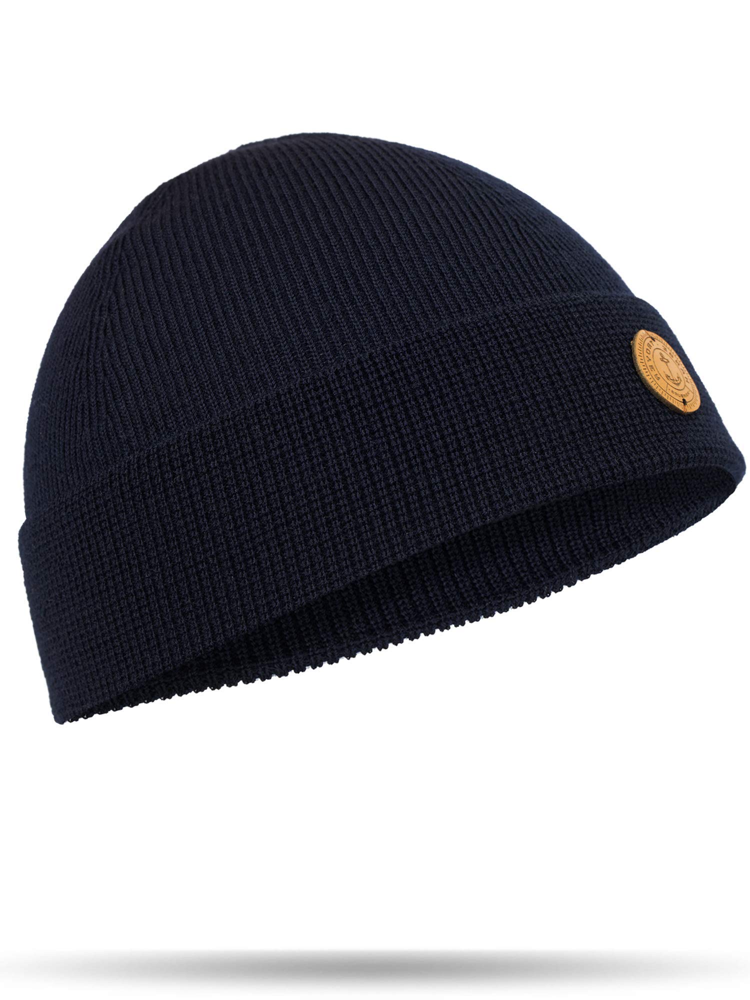 Hanse-Troyer – klasyczna czapka z delikatnej dzianiny na okres przejściowy – 100% wełna Merino żywa wełna – wysokiej jakości, bardzo elegancka czapka Beanie – bez drapania i swędzenia