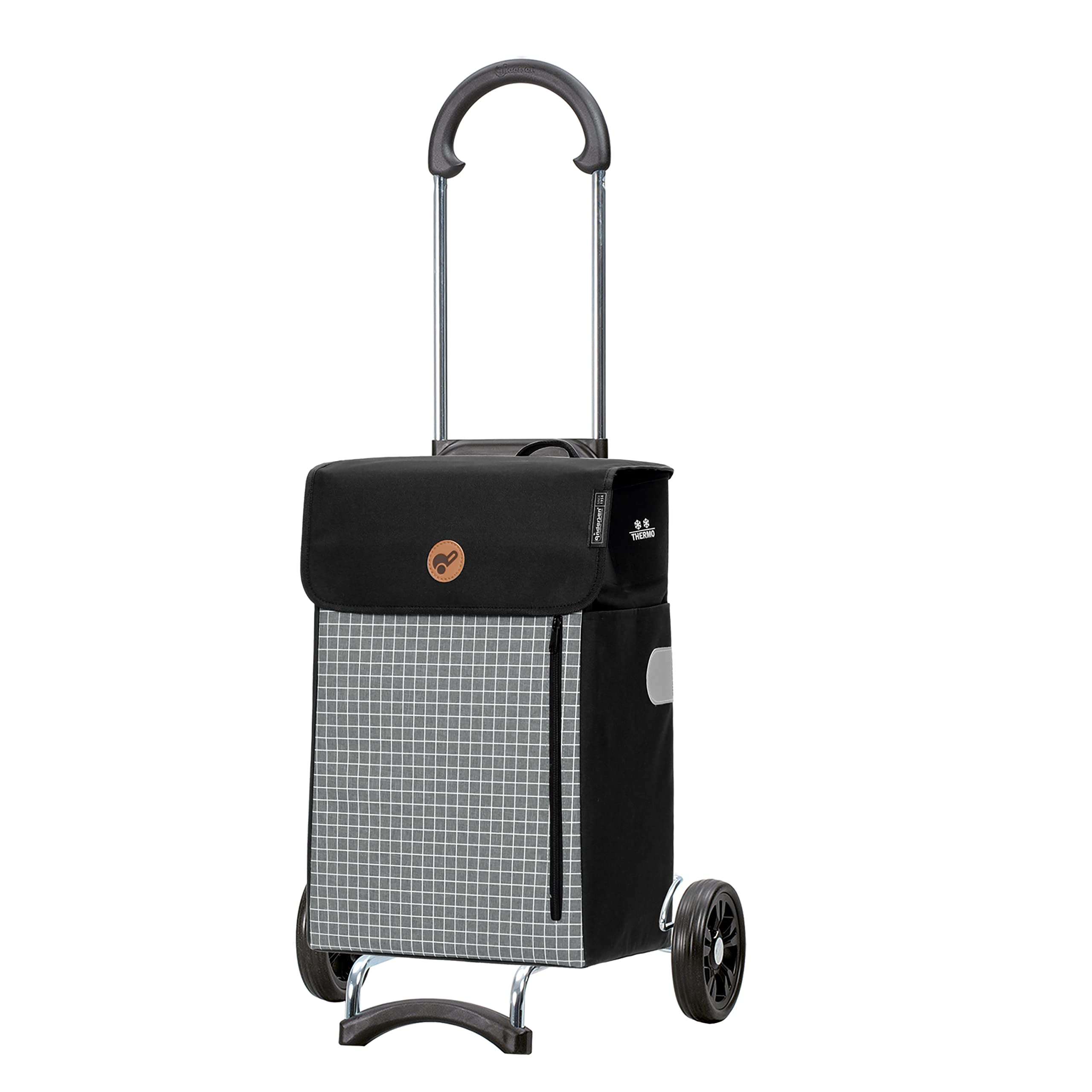 ANDERSEN Einkaufstrolley - Scala Shopper Hente grau 36 L Einkaufswagen,nachhaltig,Thermo, klappbar, leichtgängig, leise Räder