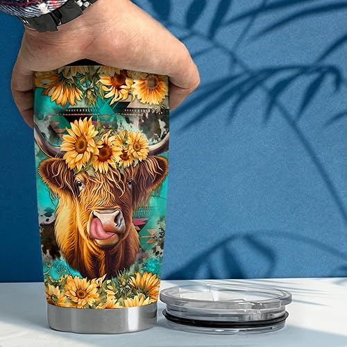 Vista 93 de SANDJEST Vaso de caballo de 20 onzas, regalos de caballos para mujeres y niñas, vasos aislados de acero inoxidable, taza de viaje para café, taza