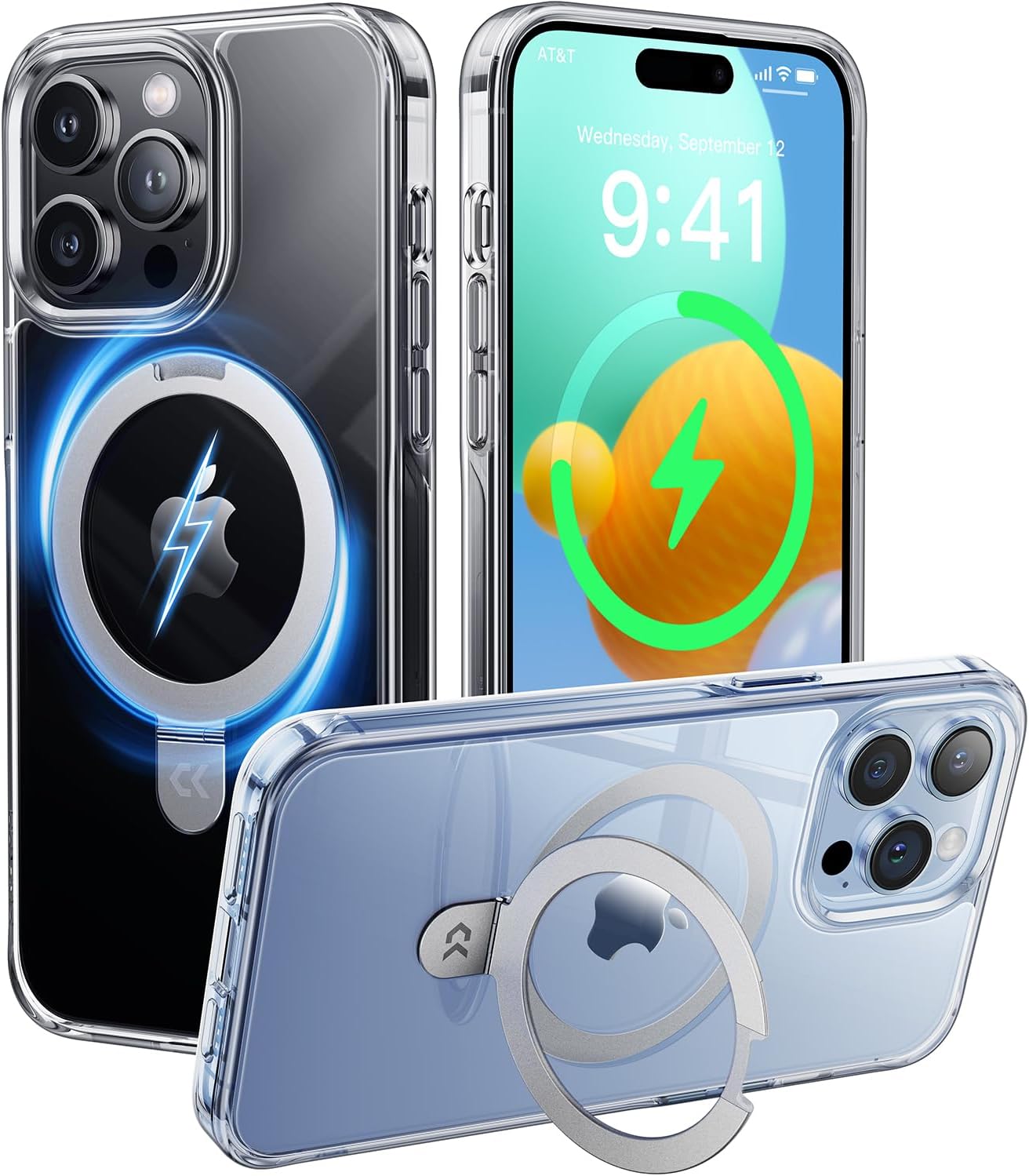 DASFOND Cover Per IPhone 14/13 Serie Shield: Resistente E Militare Con Protezione Per Fotocamera E Supporto Integrato, Colore Olivastro - 2