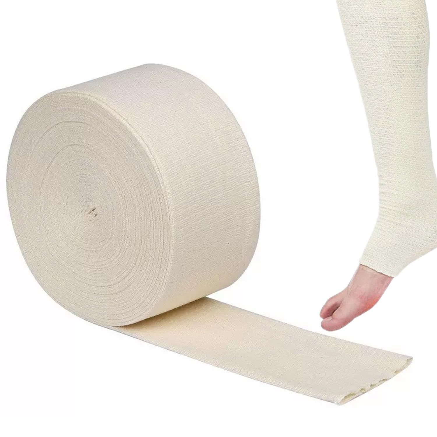 Vendas Tubulares Vendaje Elástico de Soporte para Brazo Vendaje de Neta elástica Transpirable Tubular Vendaje de Gasa de Algodón Soporte ​elástico Fijo Vendaje