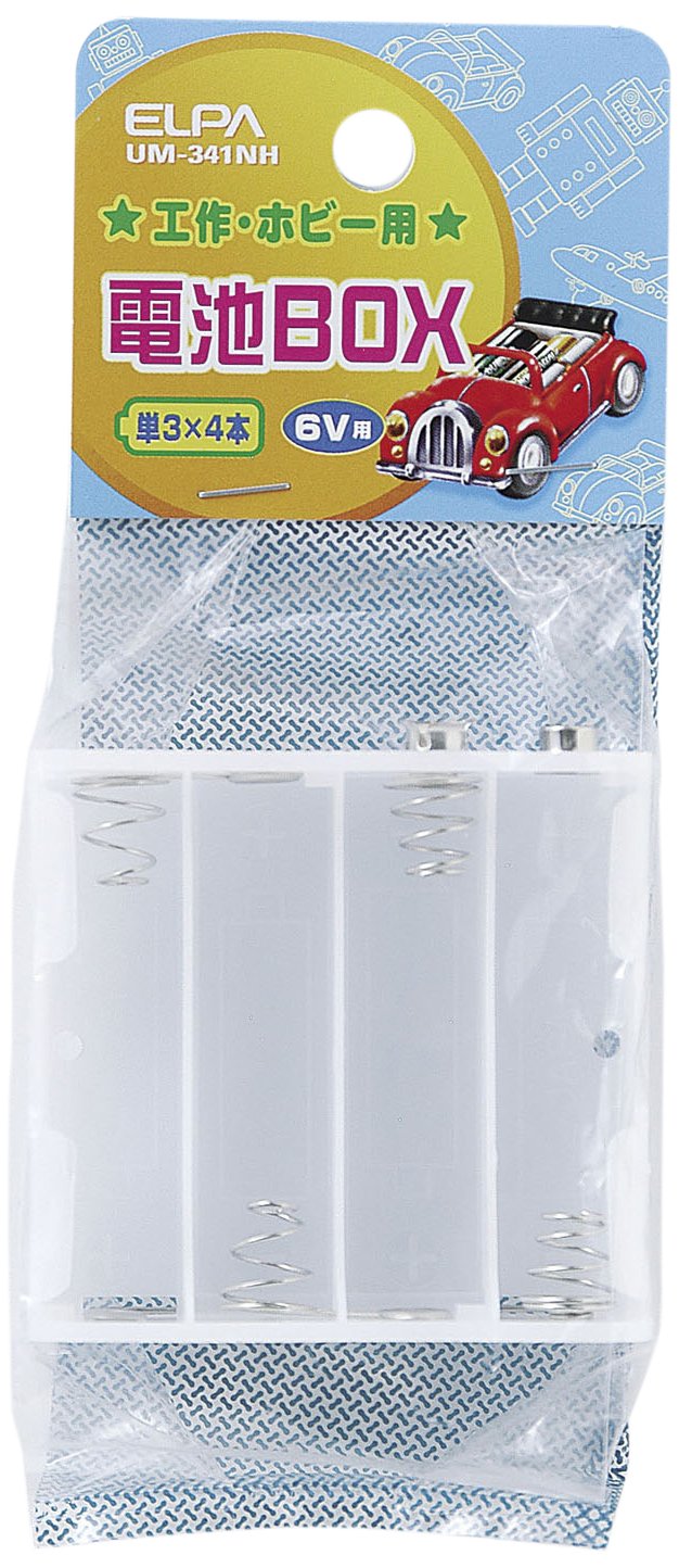 ELPA UM-341NH Battery Snap Radio Controlled Craft Experiment AA x 4 Pcs Flat Type