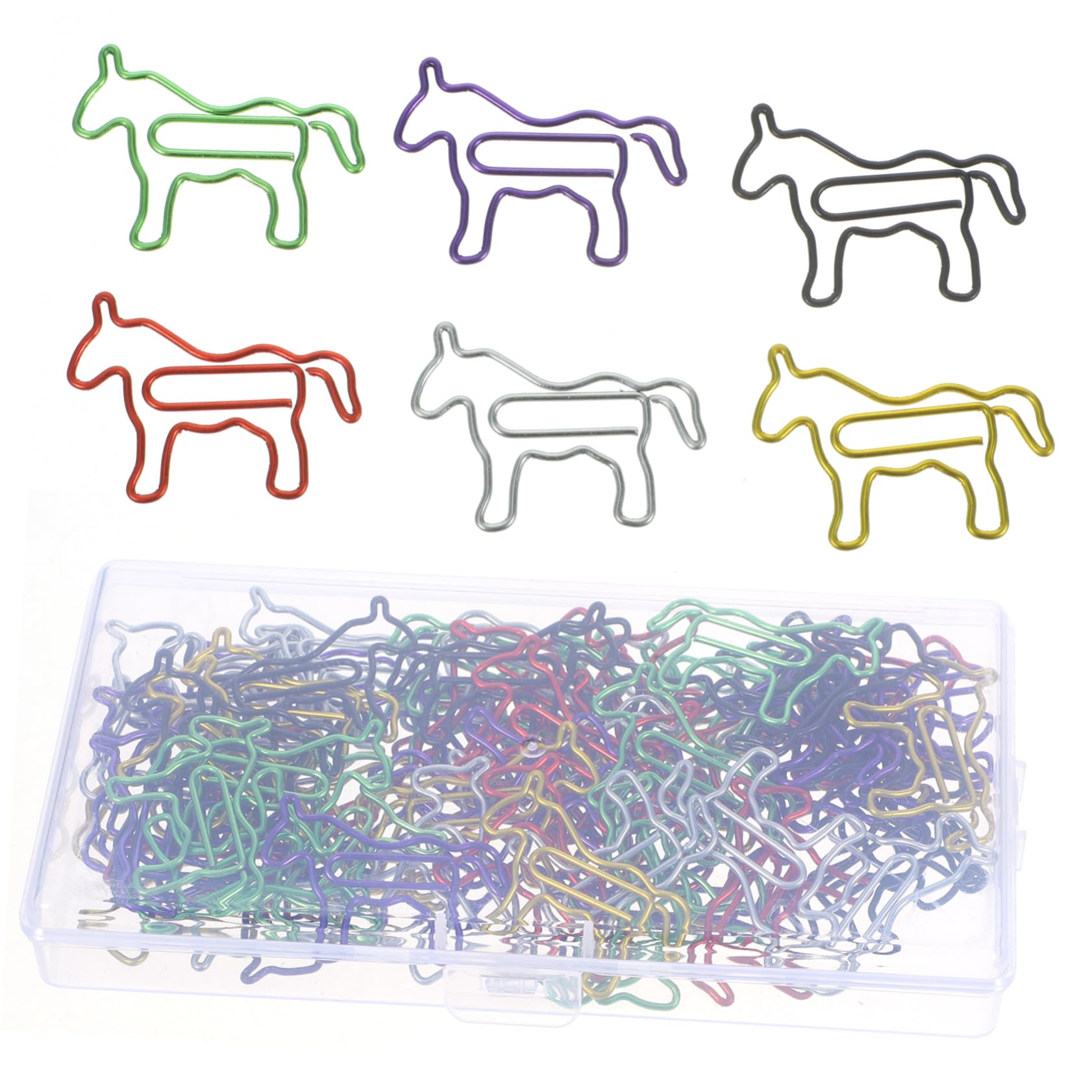 Uonlytech 5 Set Fermagli Per Carta Colorati Clip Decorative Per Ufficio Per Documenti Foto E Clip Pratiche E Convenienti Per Scuole E Uffici 80 Pezzi * 5