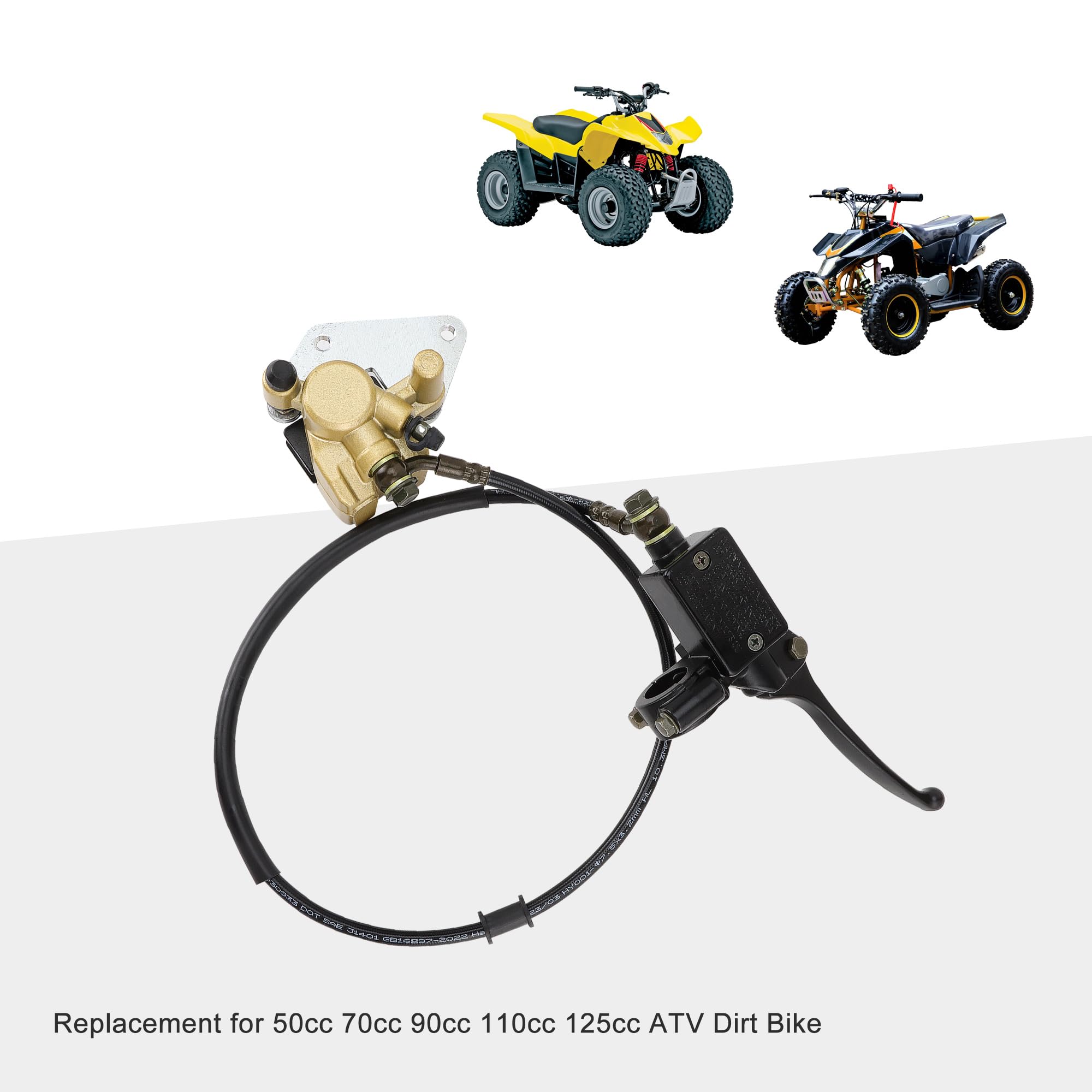 Freno A Disco Posteriore GOOFIT Per Dirt Bike 50cc-125cc - Con Pastiglie Di Ricambio - Foto 8