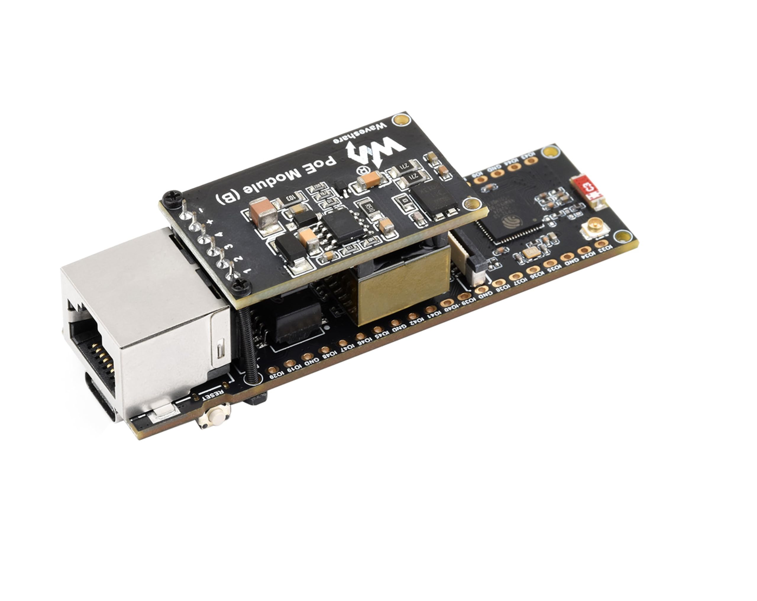 ESP32-S3 Ethernet Development Board, Support Wi-Fi & Bluetooth,10/100Mbps RJ45 ETH Port Ethernet Communication, 240MHz Dual Core Processor, Onboard