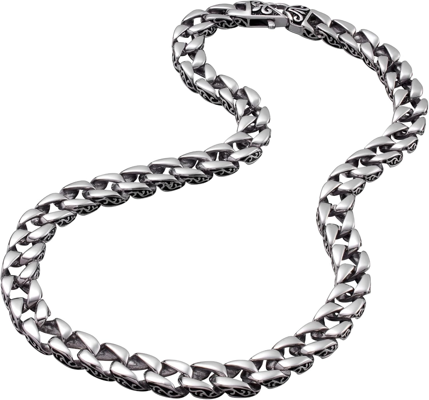 Men’s Link Bracelet Collection – Stainless Steel, Black & Silver Variations, Bracelet & Necklace Sets, 8.3–9" Length, Gift Ready - Image 6