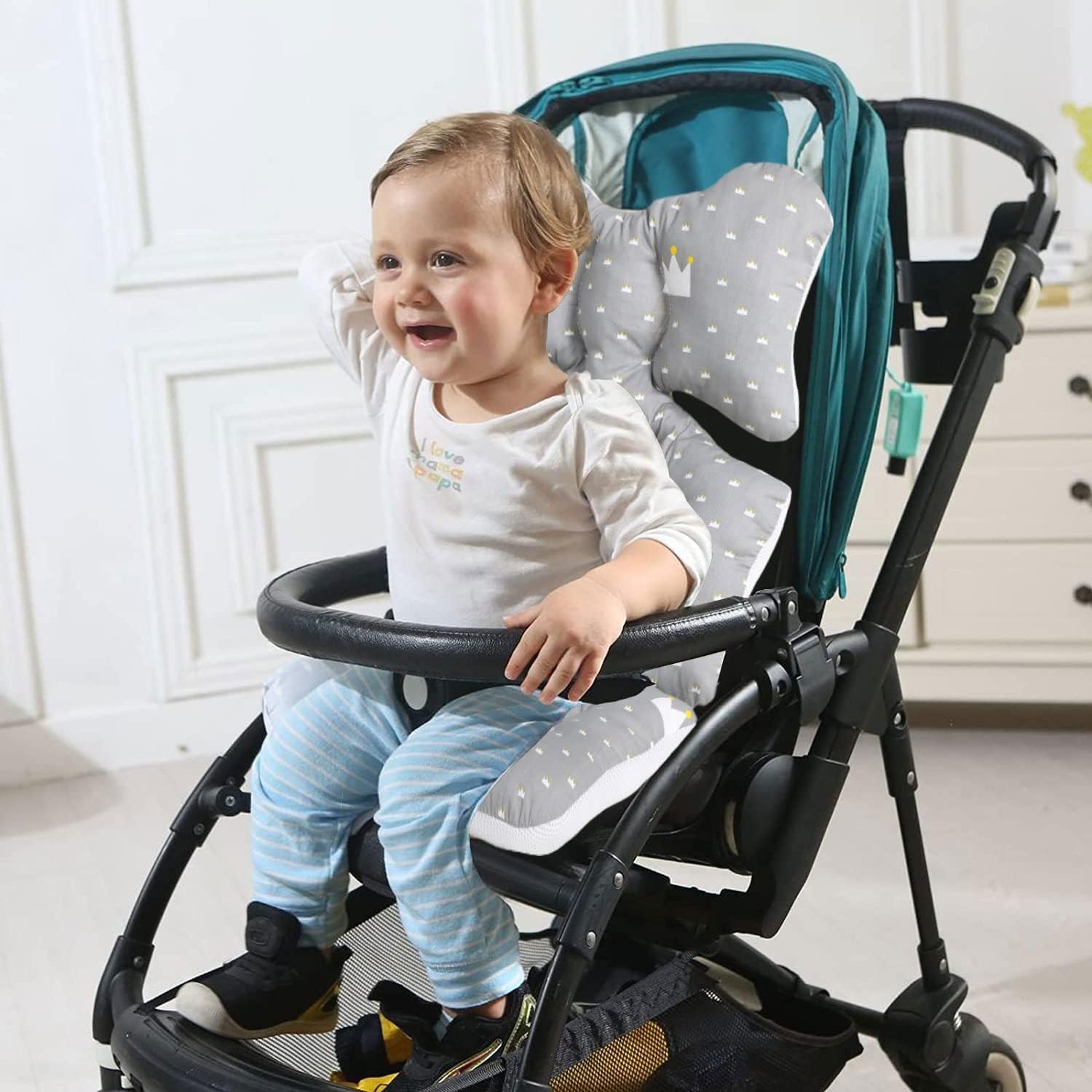 Rembourrage Universel pour Bébés,Coussin Réducteur Chaise Haute,Poussette Coussin Soutien Bébé,Coussin Réducteur Poussette,Coussin Bébé Pousette en Coton pour Enfant Fille Garçon