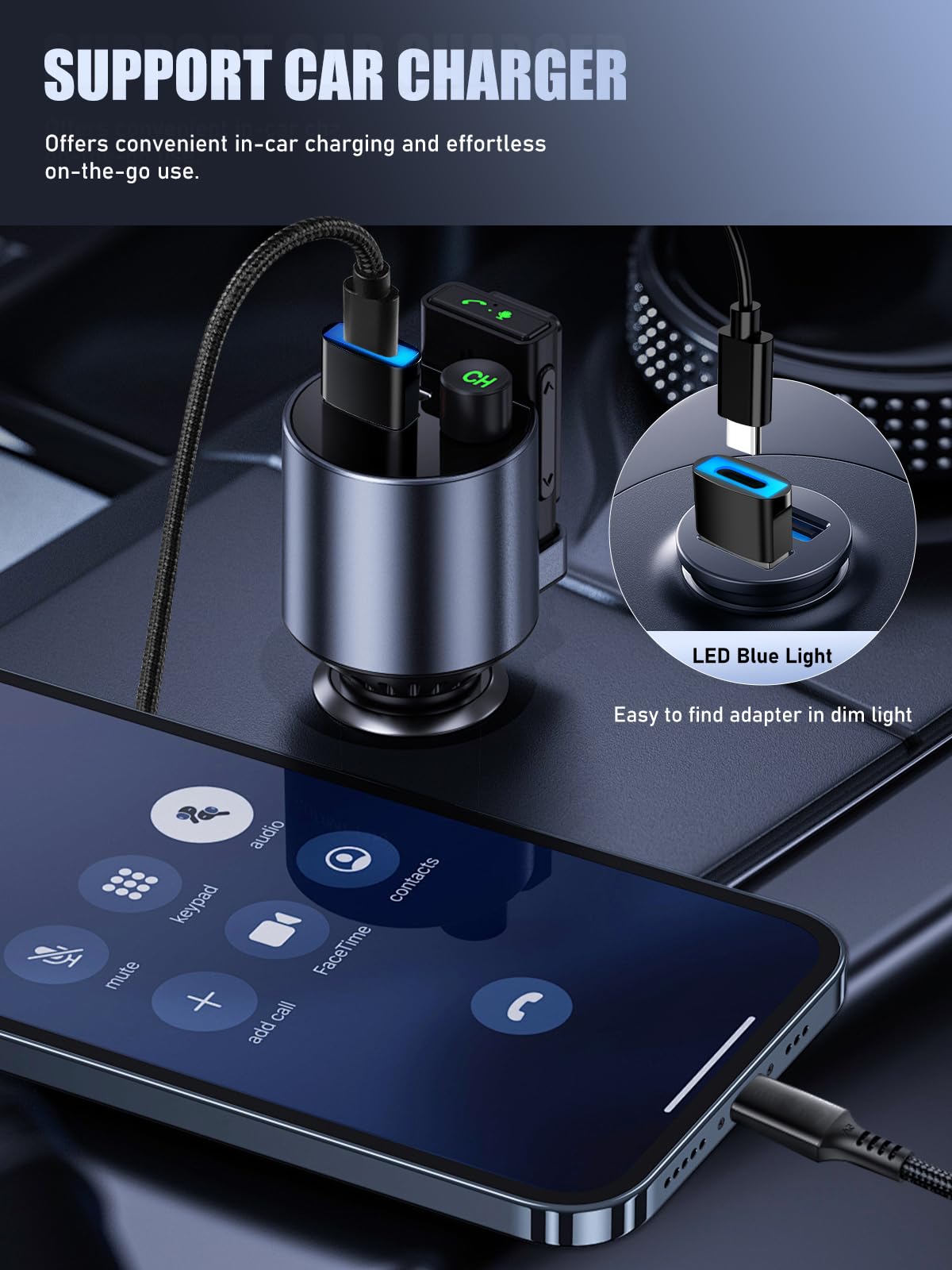 TiMOVO USB Auf USB-C Adapter 4er Pack Mit LED - PD27W, Schnelles Laden Für IPhone, Galaxy & CarPlay