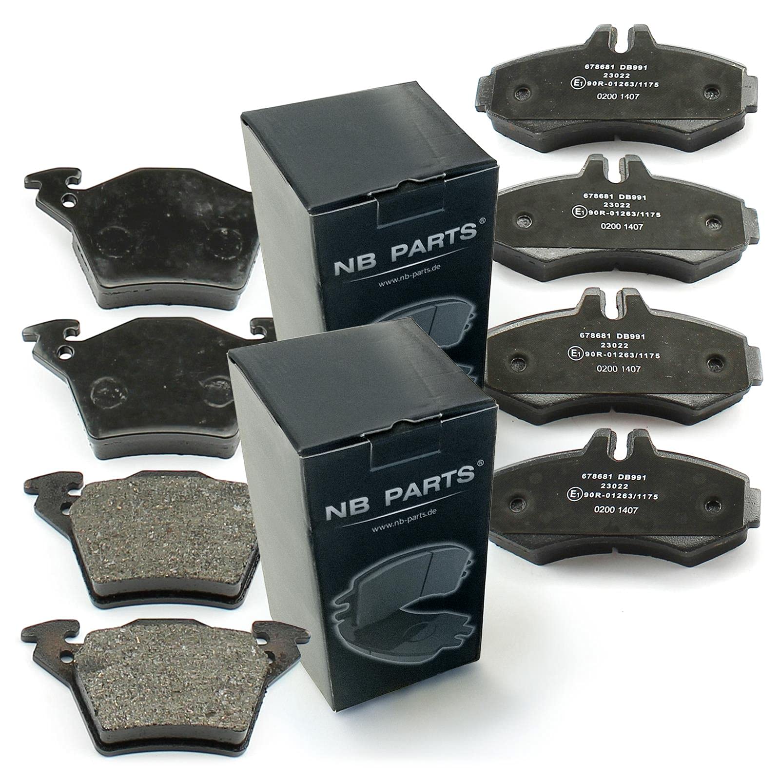 NB Parts Alemania 10042618 freno Pastillas de Freno delantera + trasera