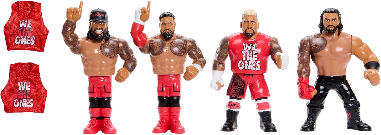WWE Bloodline Retro 4-Pack Ringside Exclusive (Roman Reigns, Solo Sikoa, Jey USO & Jimmy USO)